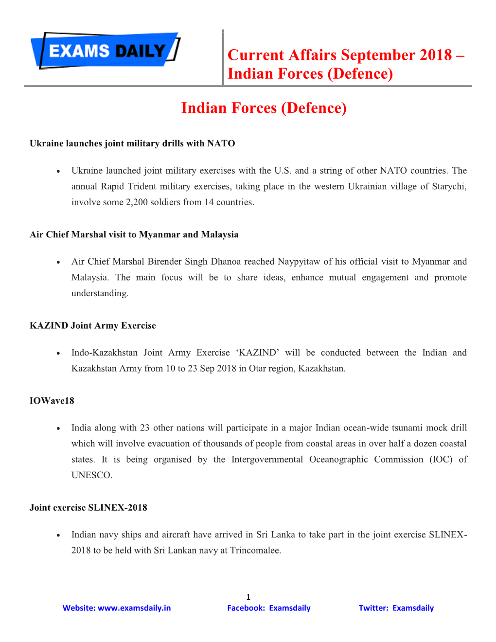 Indian Forces (Defence)