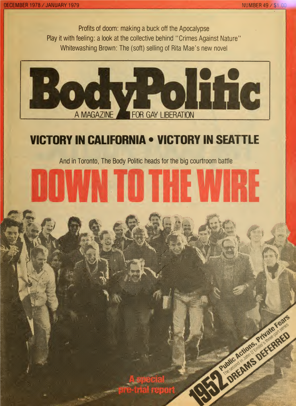 The Body Politic, December 1978/January 1979