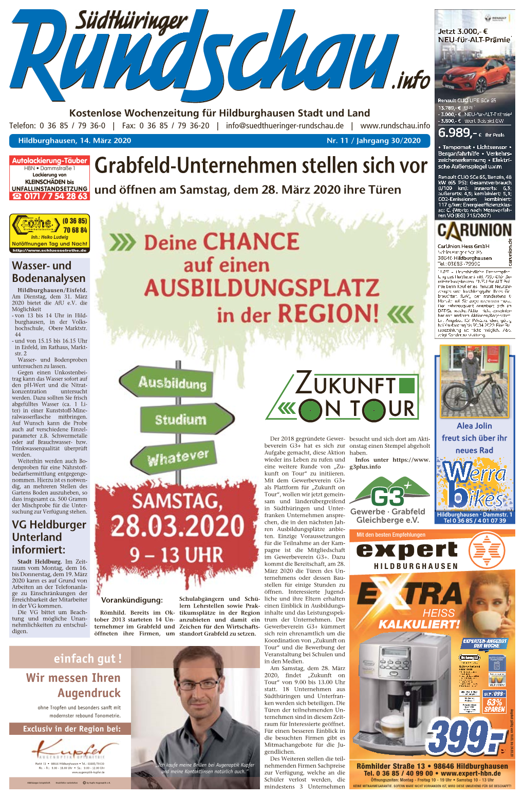 Grabfeld-Unternehmen Stellen Sich Vor KLEINSCHÄDEN Bis UNFALLINSTANDSETZUNG Und Öffnen Am Samstag, Dem 28