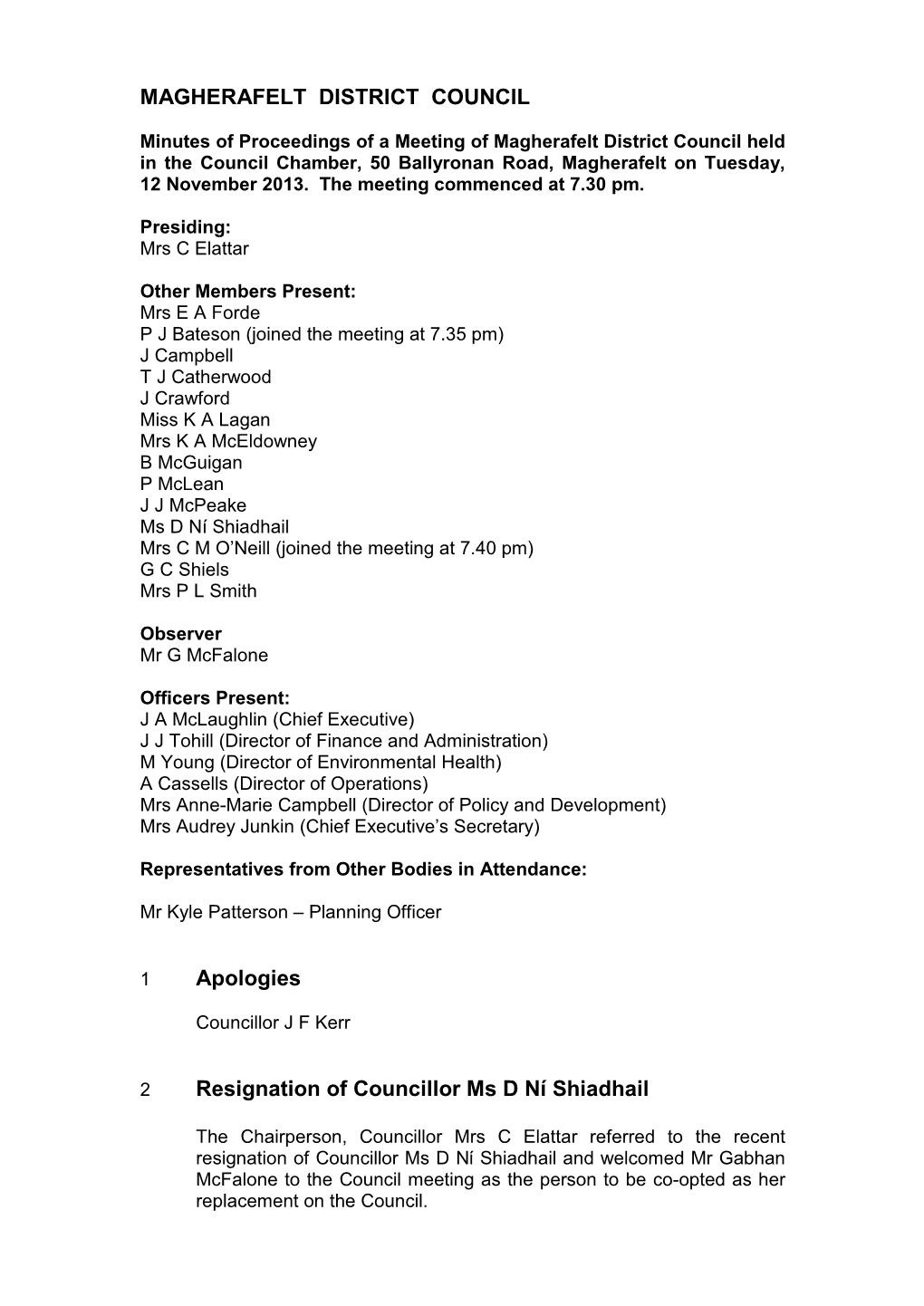 Magherafelt District Council