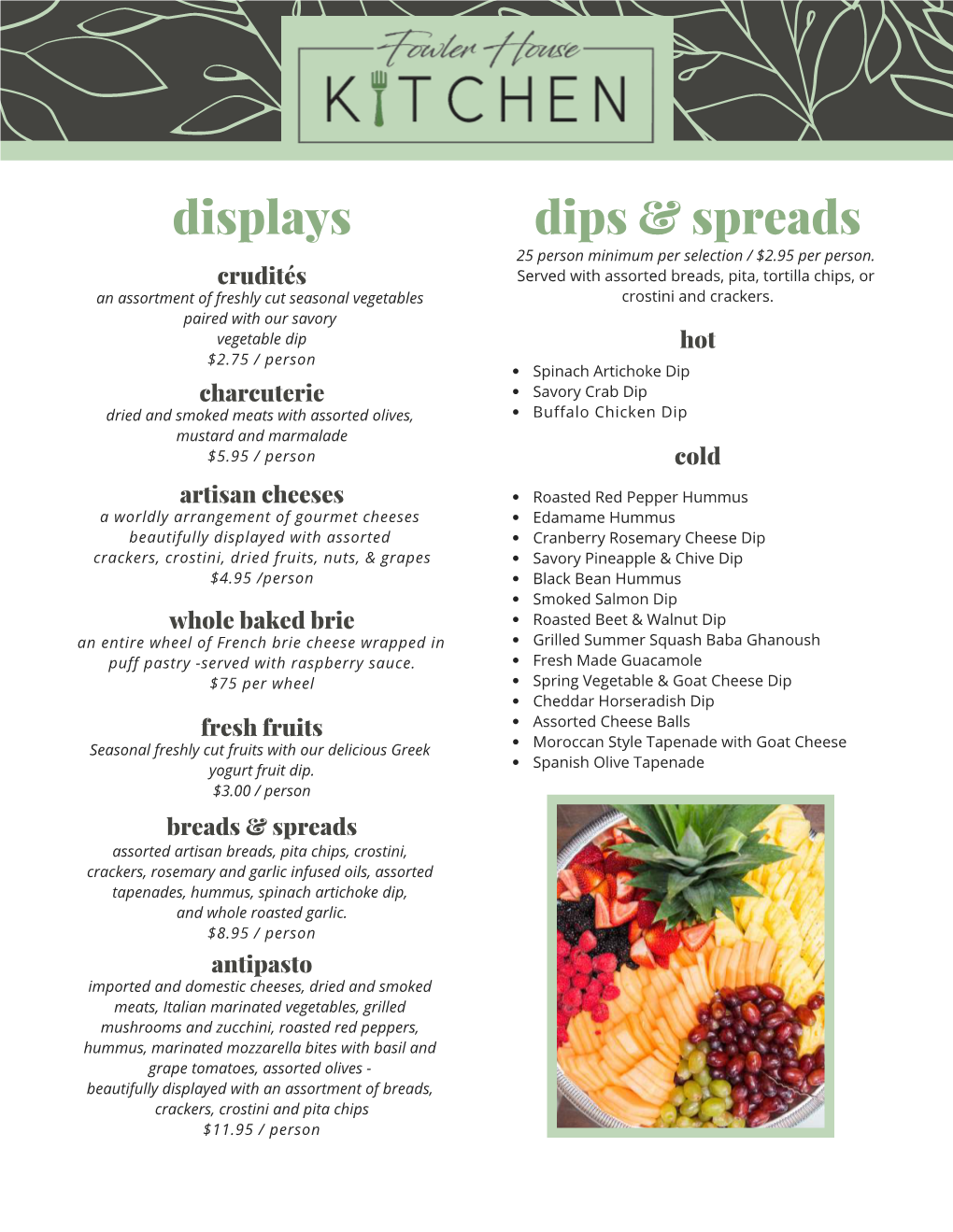 Displays Dips & Spreads