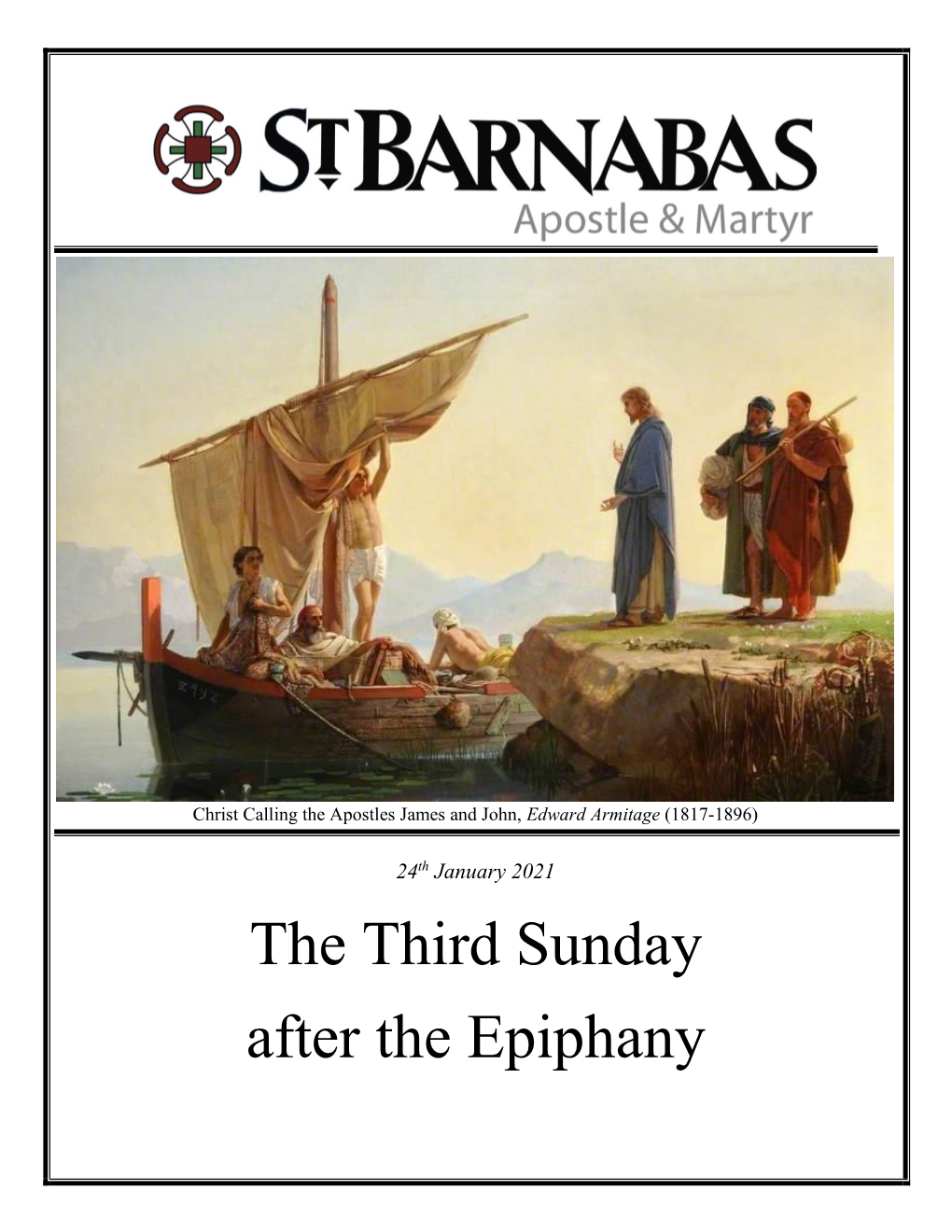 The Third Sunday After the Epiphany