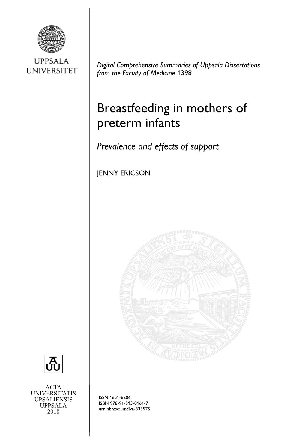 Breastfeeding in Mothers of Preterm Infants