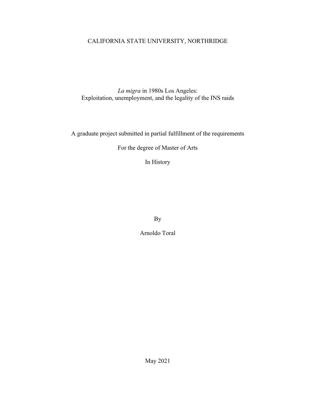 Exploitation, Unemployment, and the Legality of the INS Raids