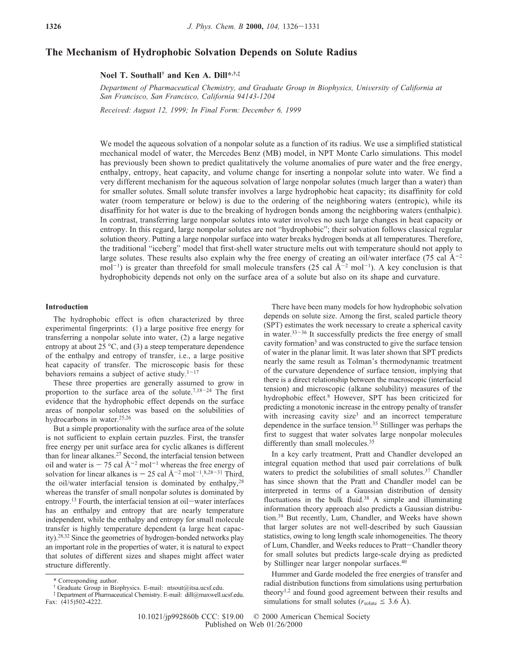 The Mechanism of Hydrophobic Solvation Depends on Solute Radius