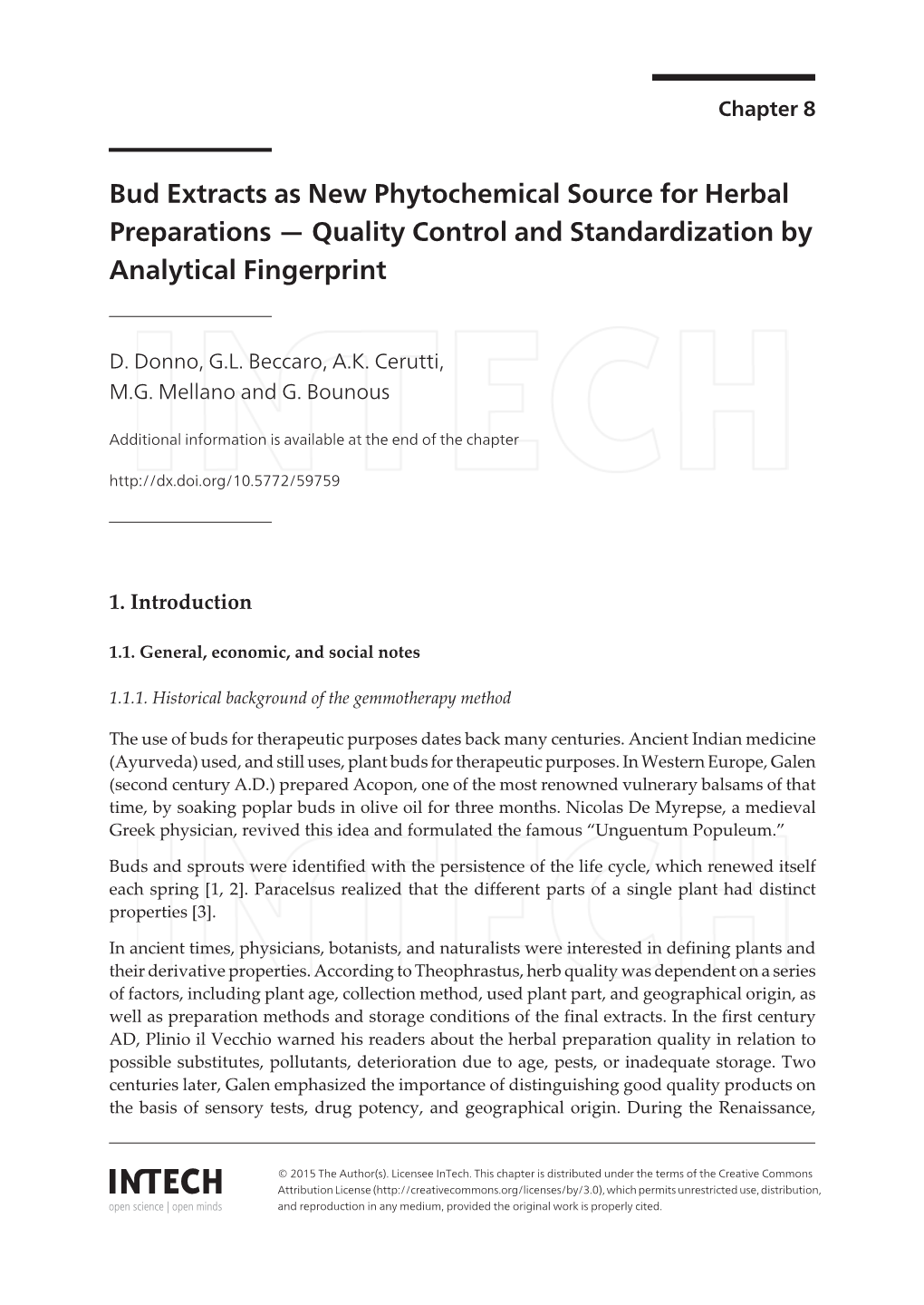 Bud Extracts As New Phytochemical Source for Herbal Preparations — Quality Control and Standardization by Analytical Fingerprint