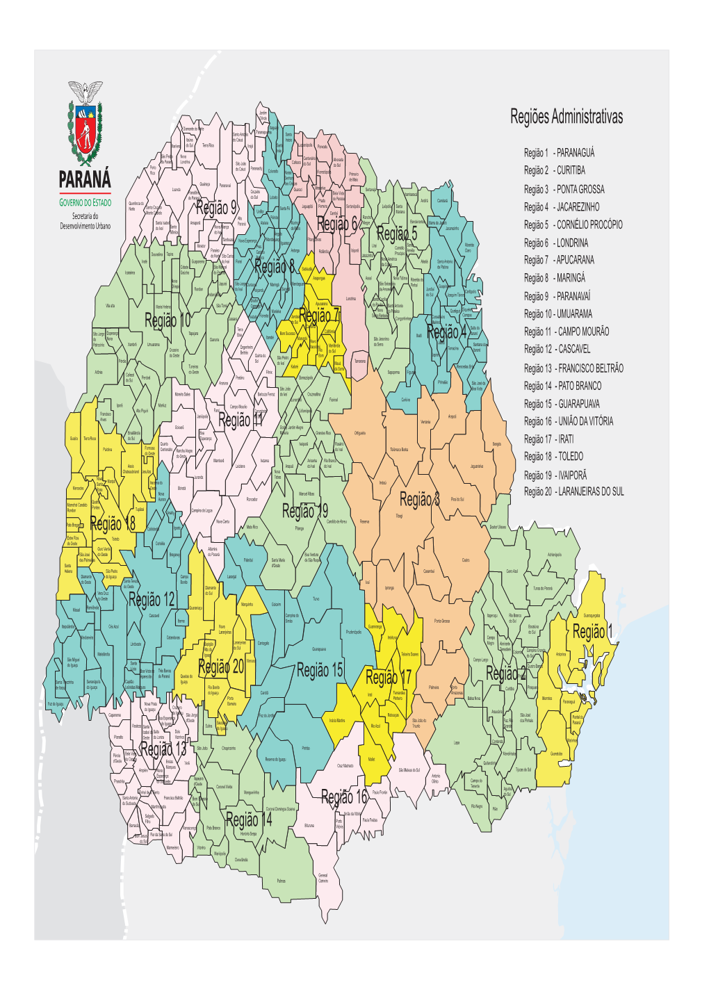 Regiões Administrativas Do Estado