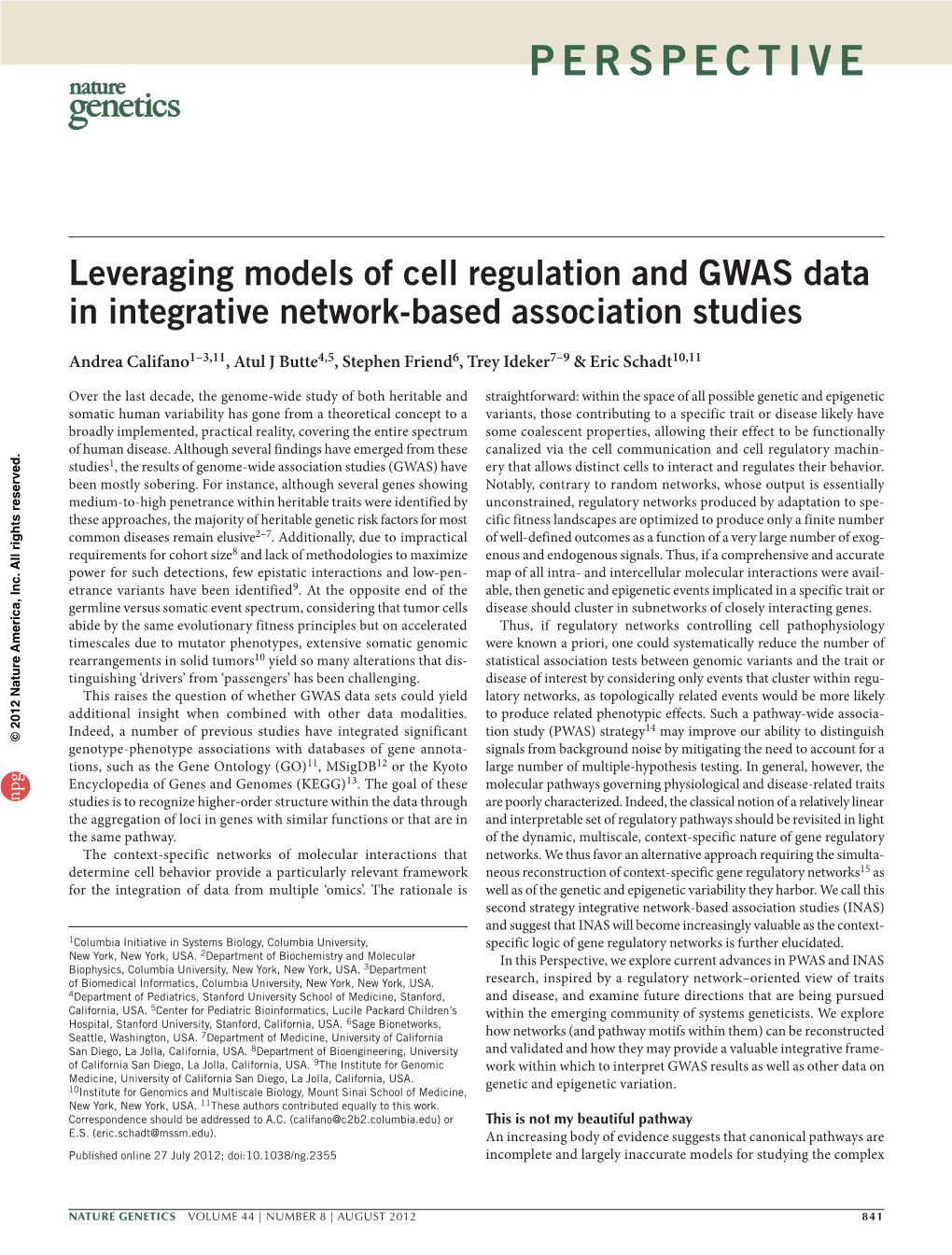 Leveraging Models of Cell Regulation and GWAS Data in Integrative Network-Based Association Studies