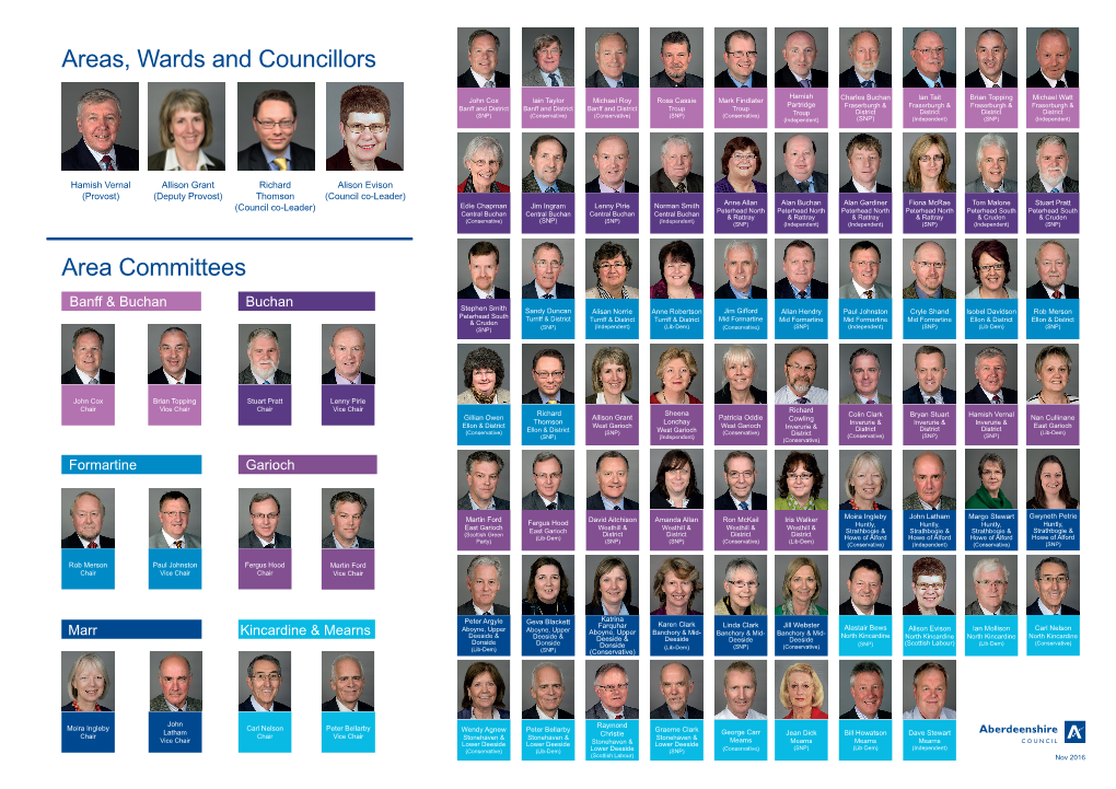 Area Committees Areas, Wards and Councillors