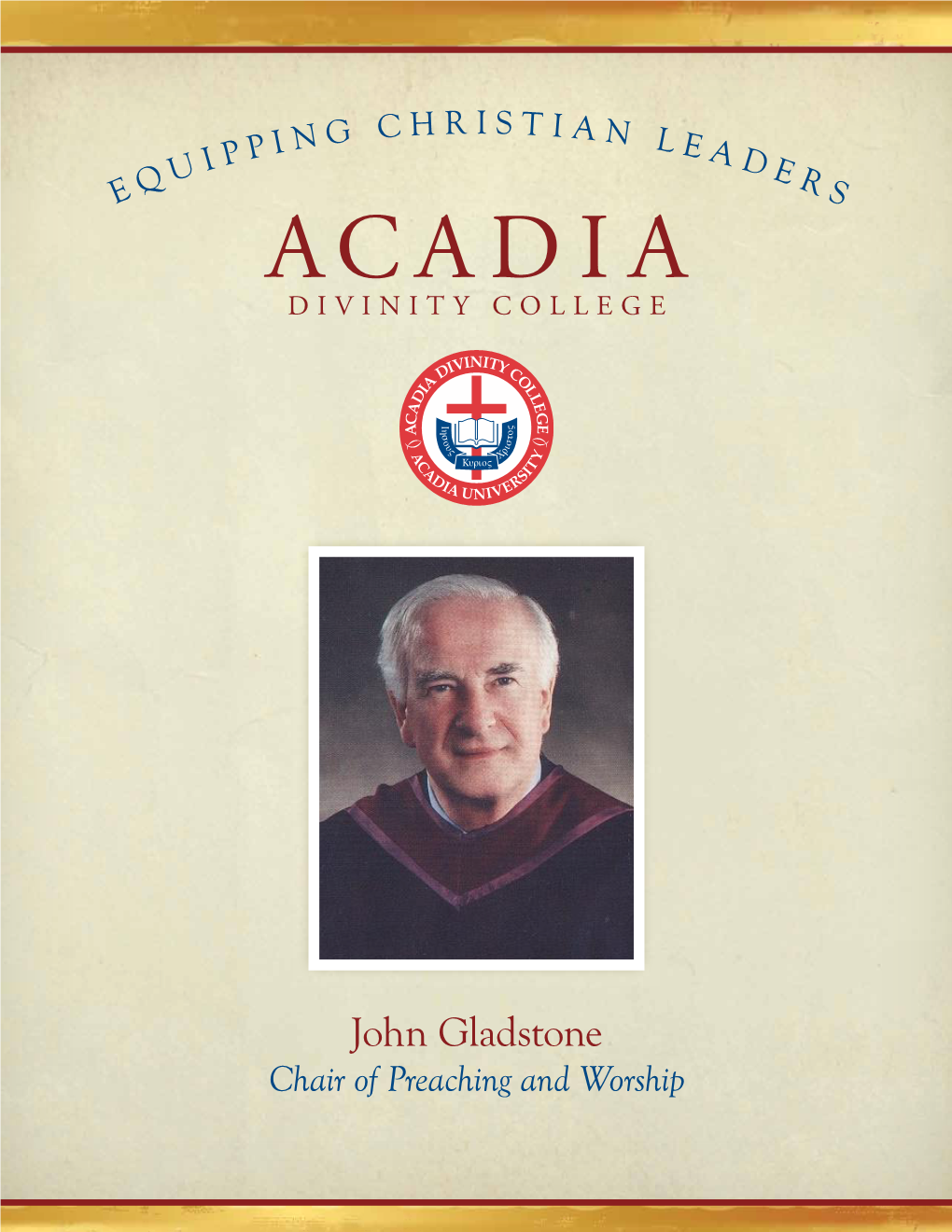 Rev. Dr. John Gladstone