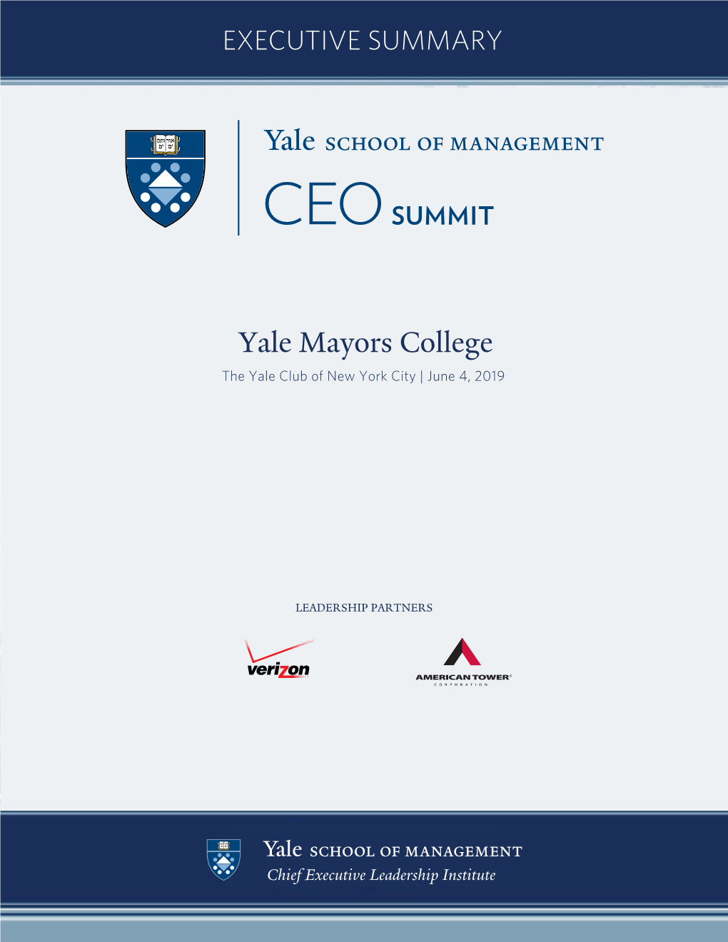 The Lowdown on Showdowns: Yale Mayors College