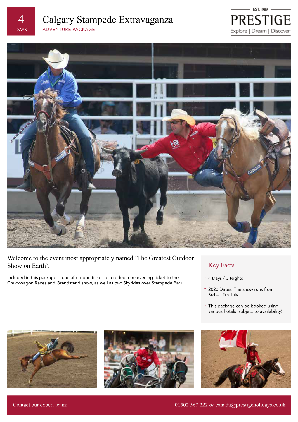 Calgary Stampede Extravaganza DAYS ADVENTURE PACKAGE