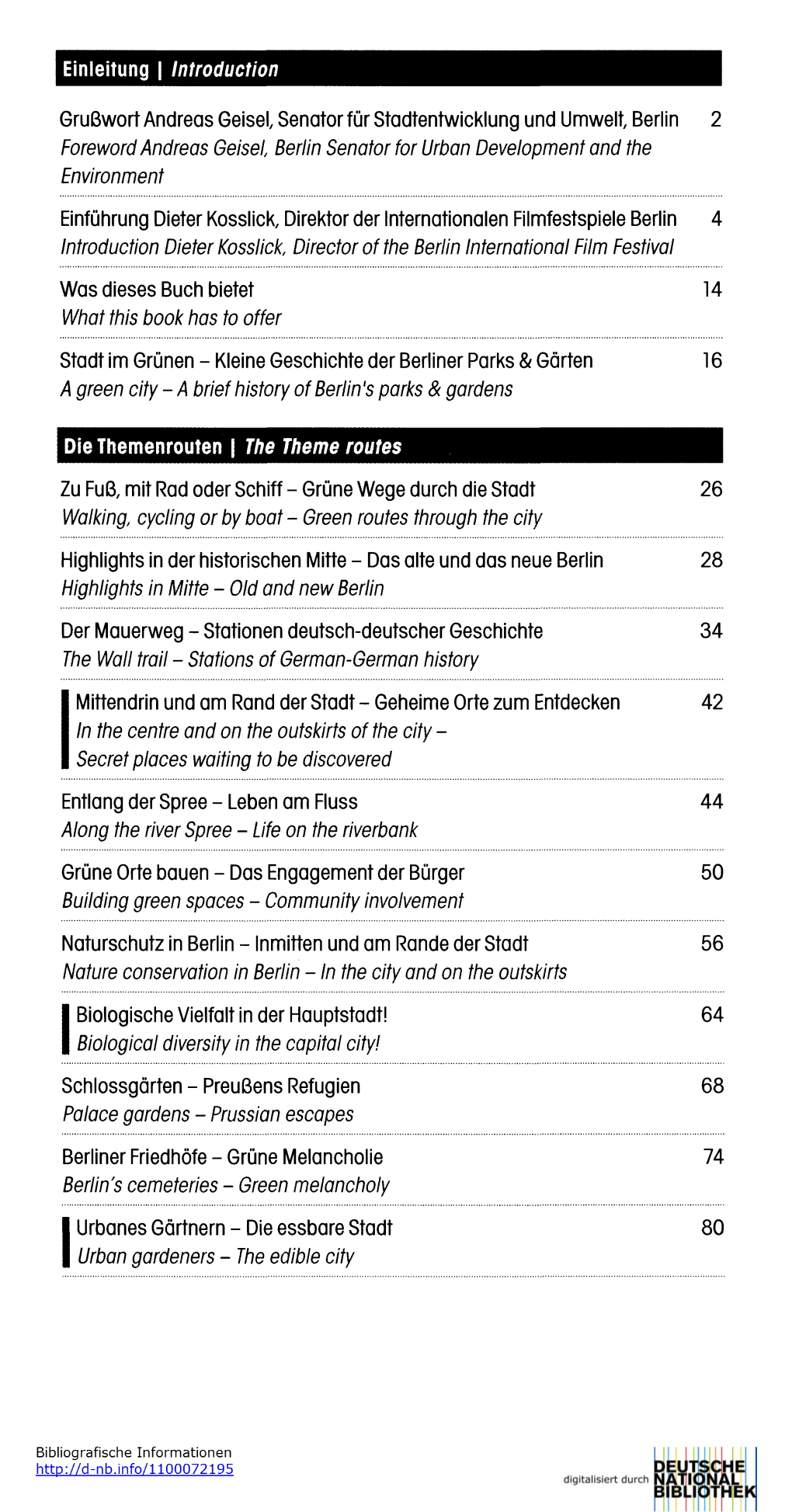 Einleitung | Introduction Die Themenrouten | the Theme Routes