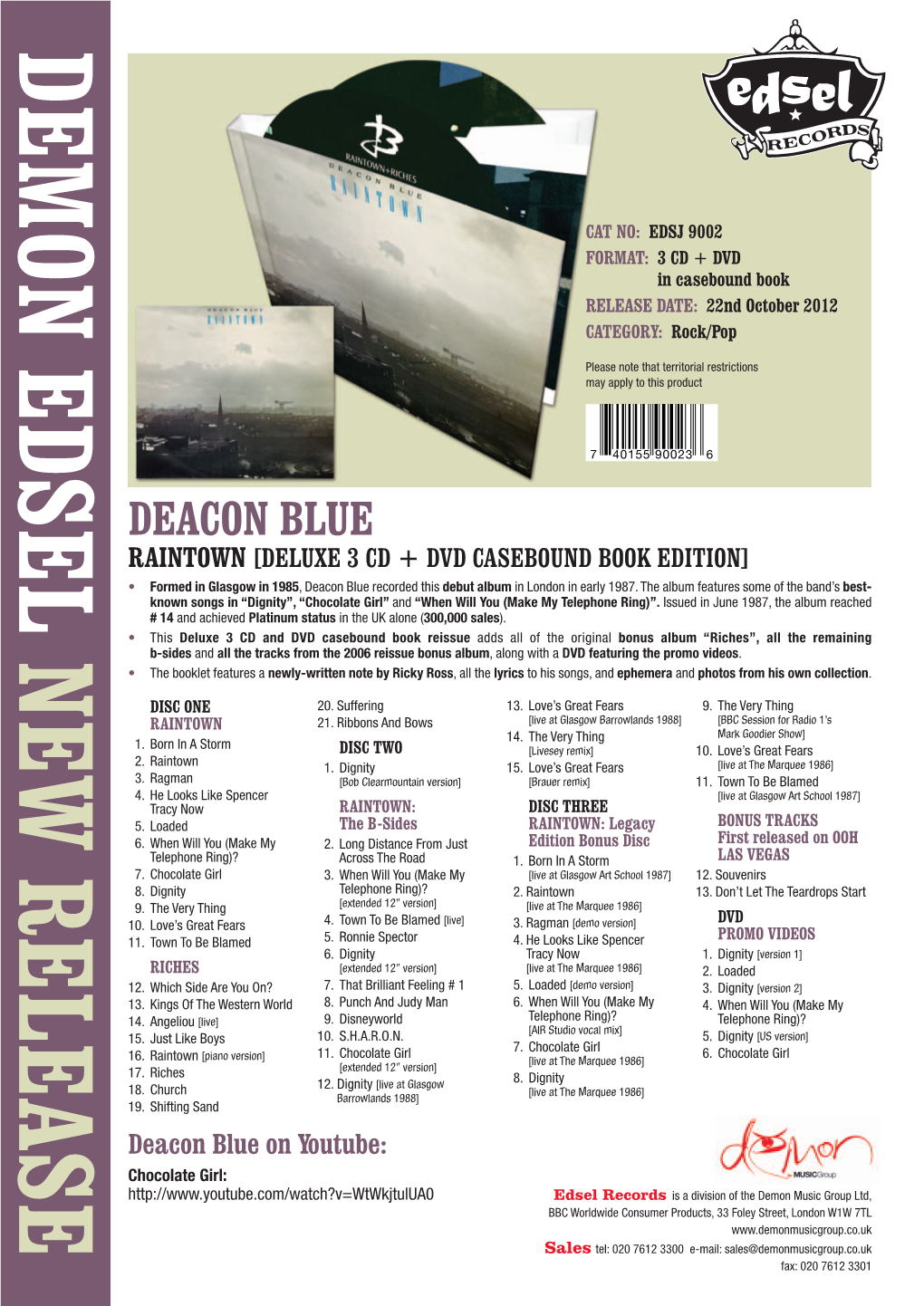 Raintown Deluxe Casebound Book Edition