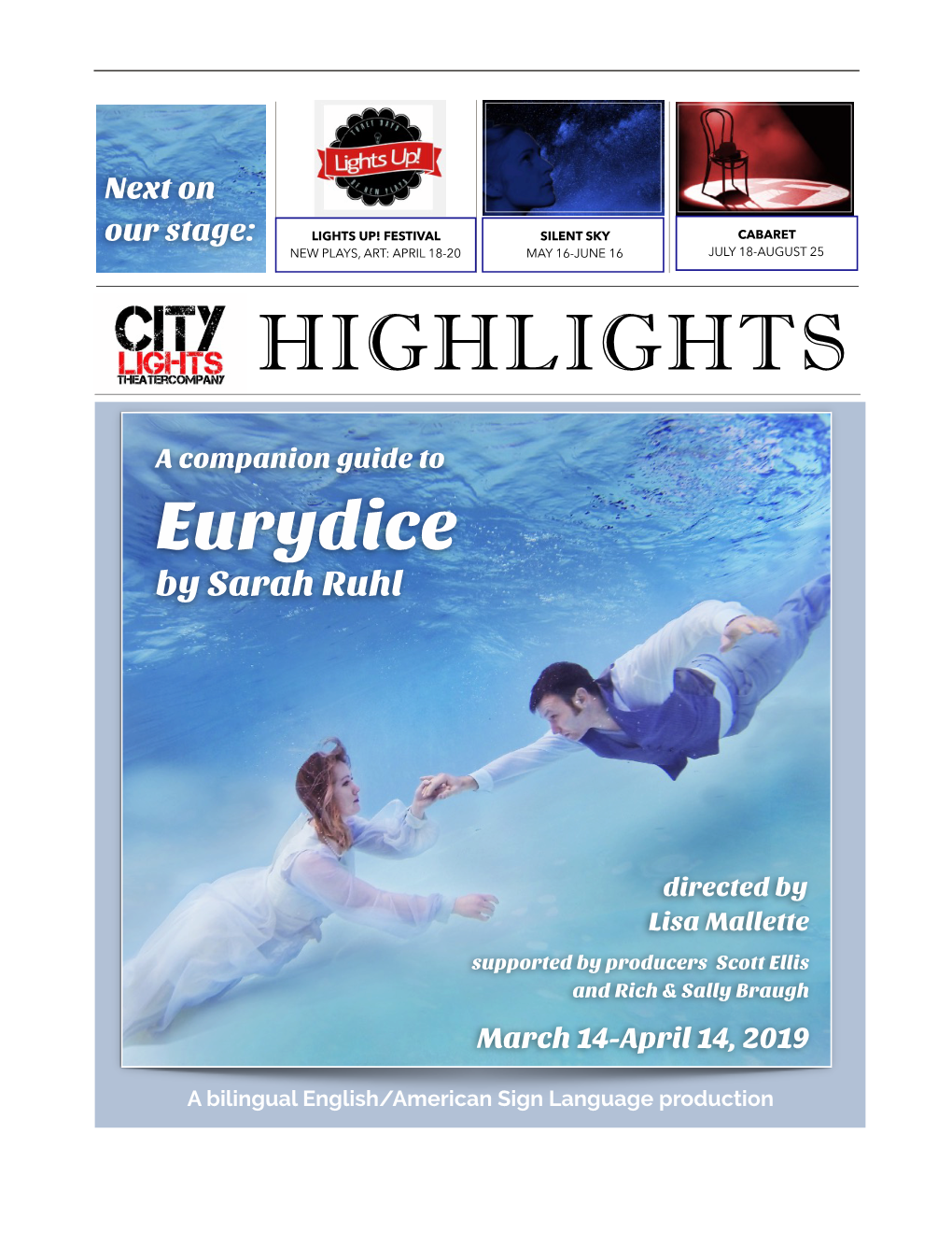 Eurydice by Sarah Ruhl