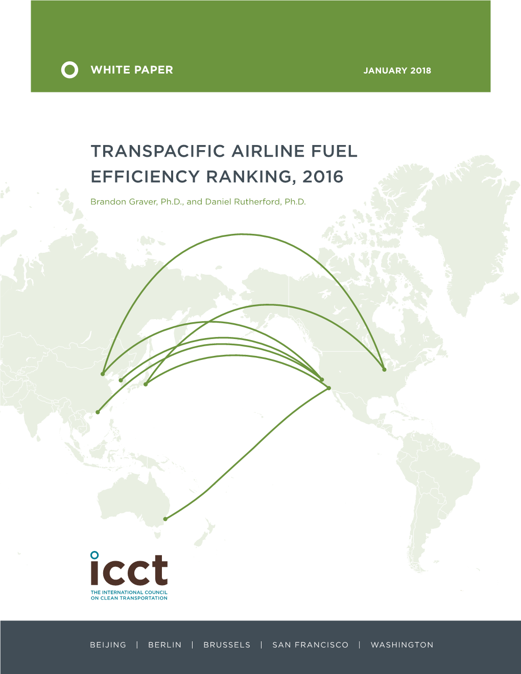 Transpacific Airline Fuel Efficiency Ranking, 2016
