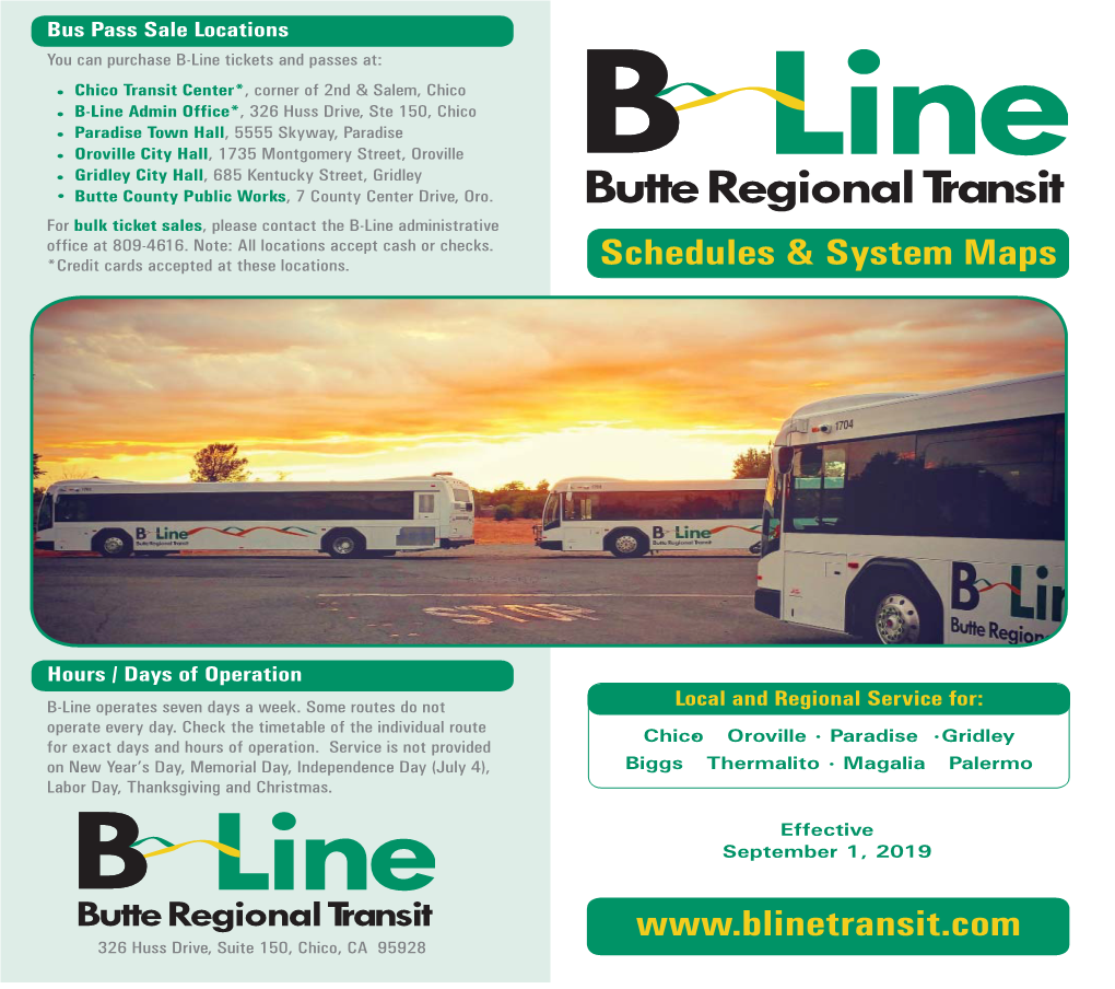 B-Line Schedule