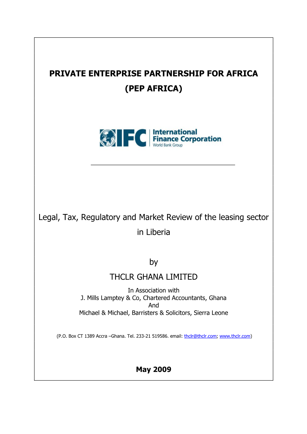 Private Enterprise Partnership for Africa (Pep Africa)