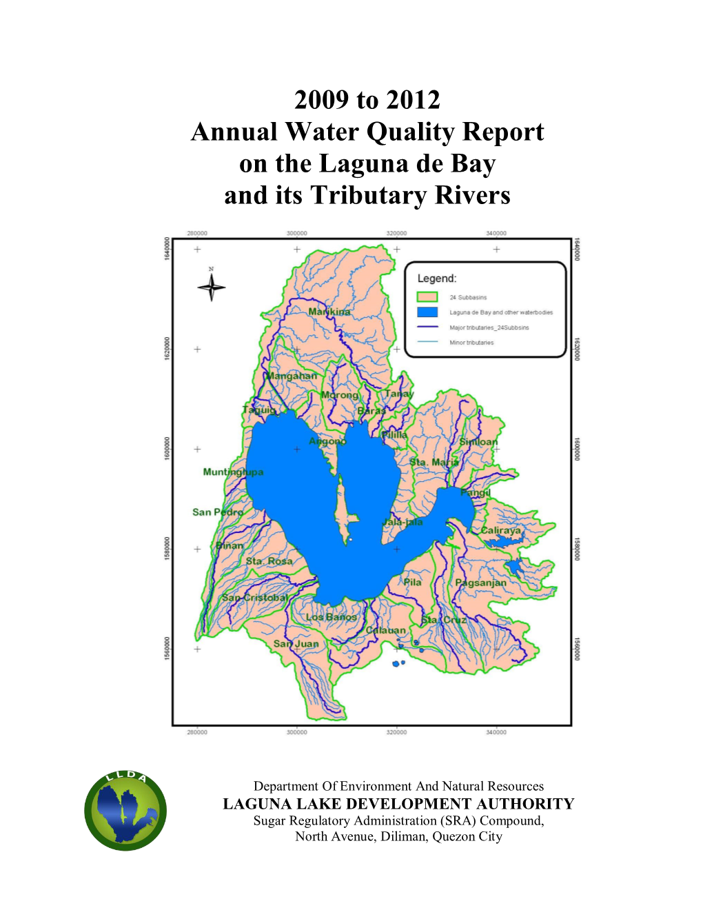 2009 to 2012 Annual Water Quality Report on the Laguna De Bay and Its Tributary Rivers