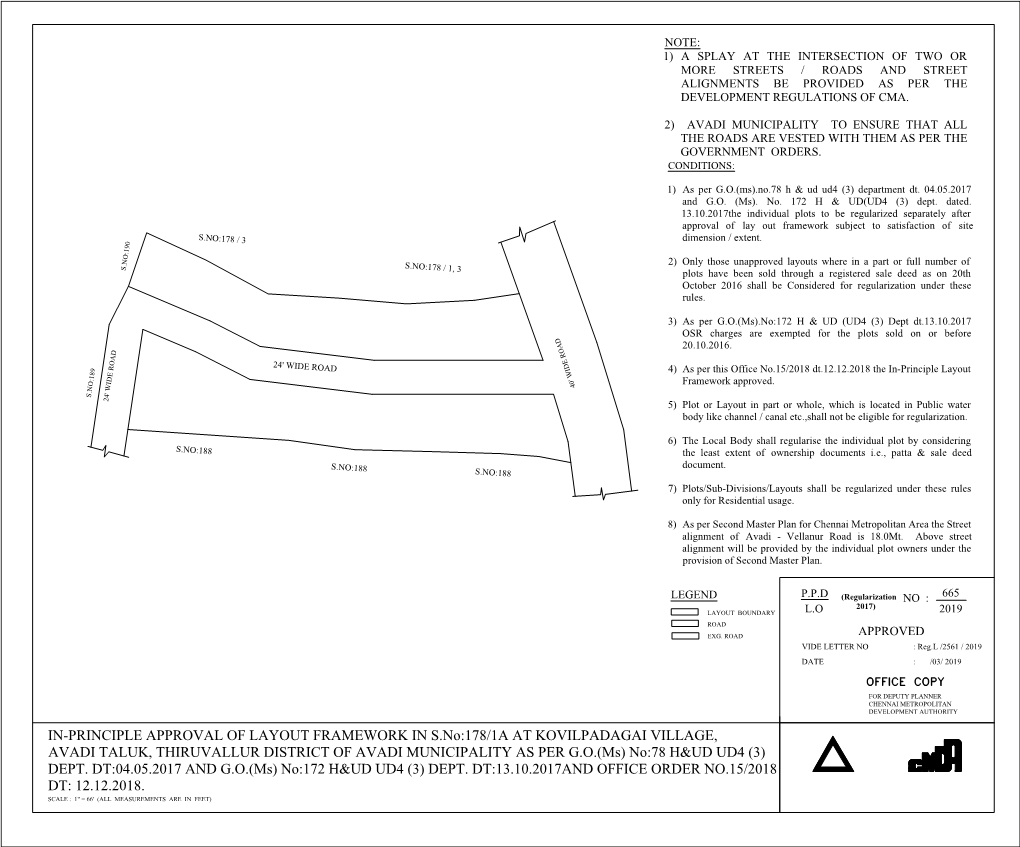 IN-PRINCIPLE APPROVAL of LAYOUT FRAMEWORK in S.No