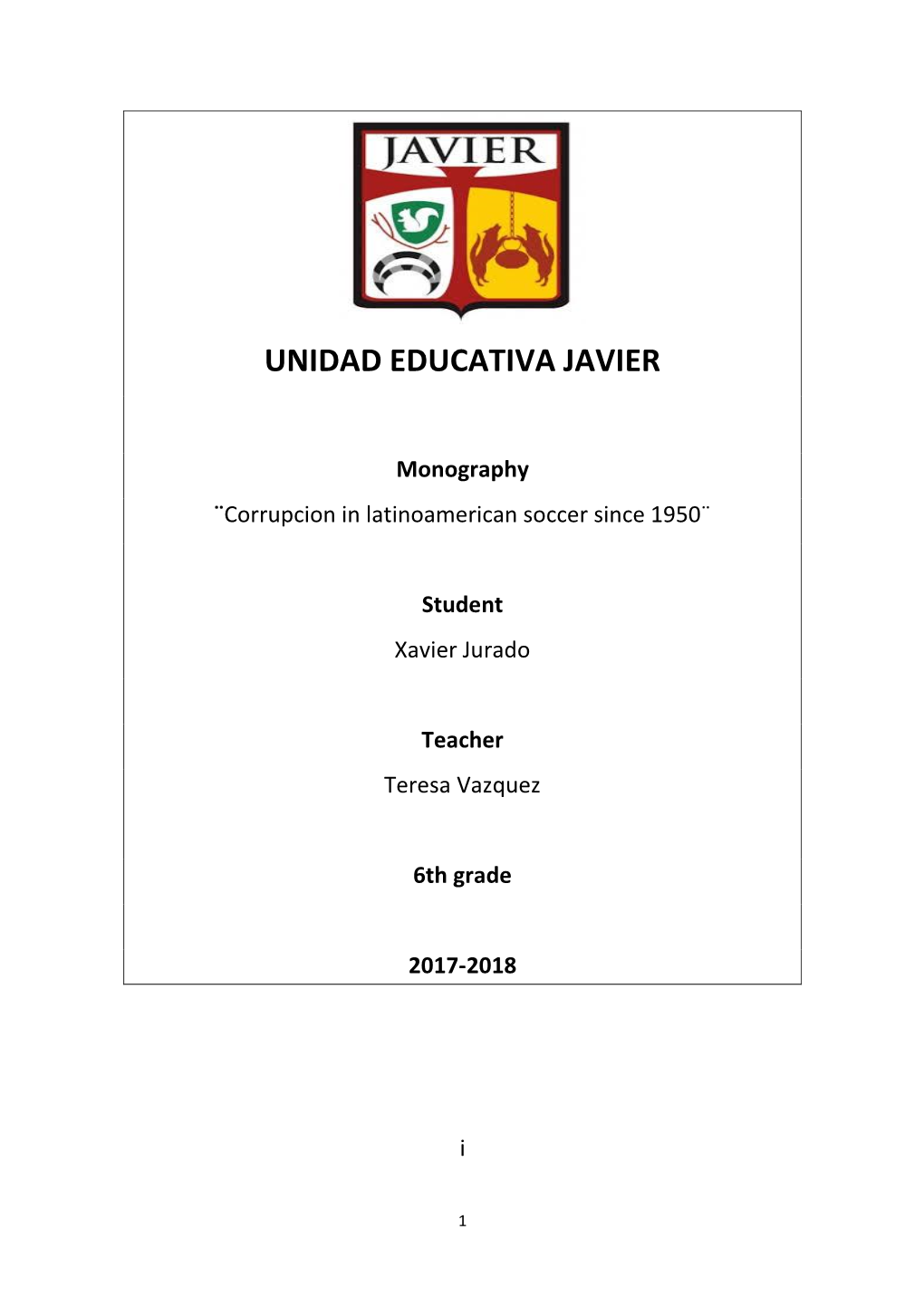 Unidad Educativa Javier