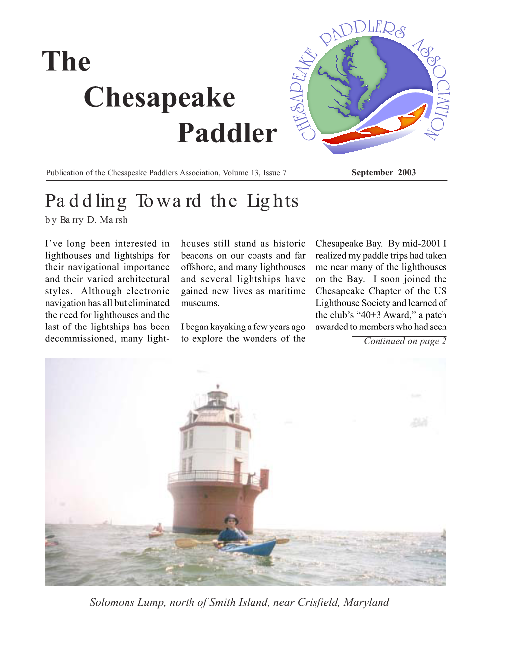 The Chesapeake Paddler