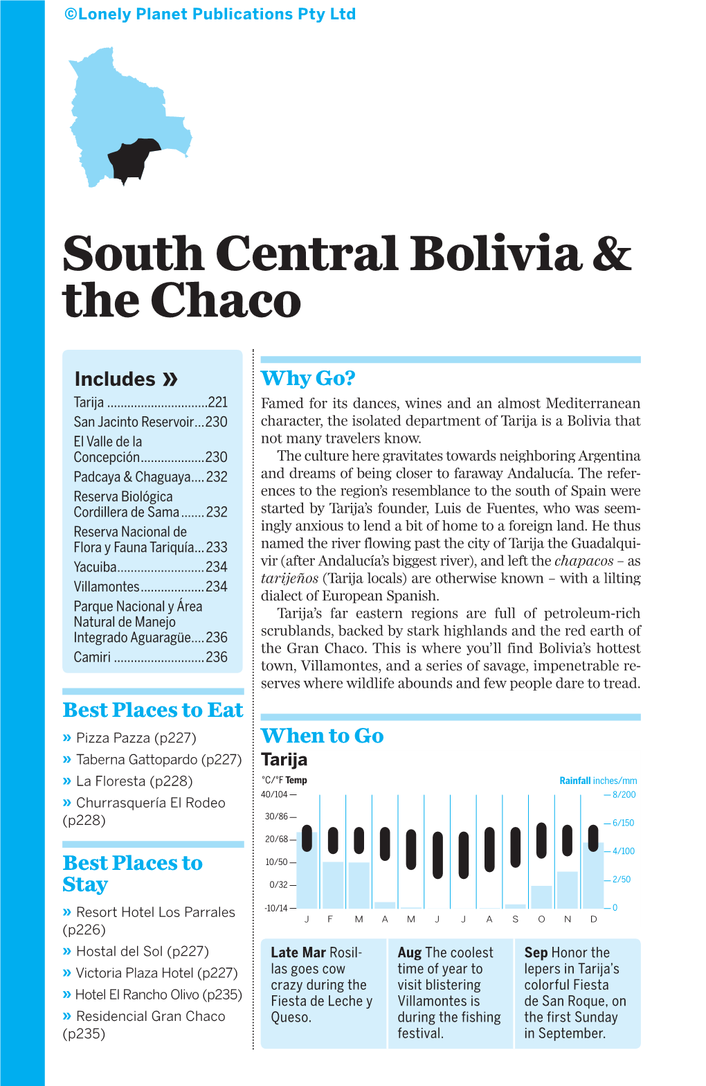 South Central Bolivia & the Chaco