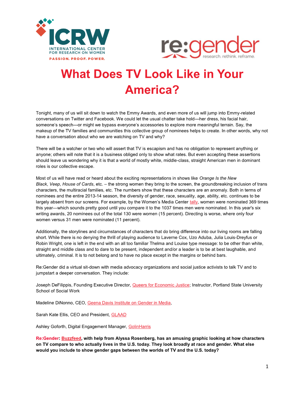 What Does TV Look Like in Your America?