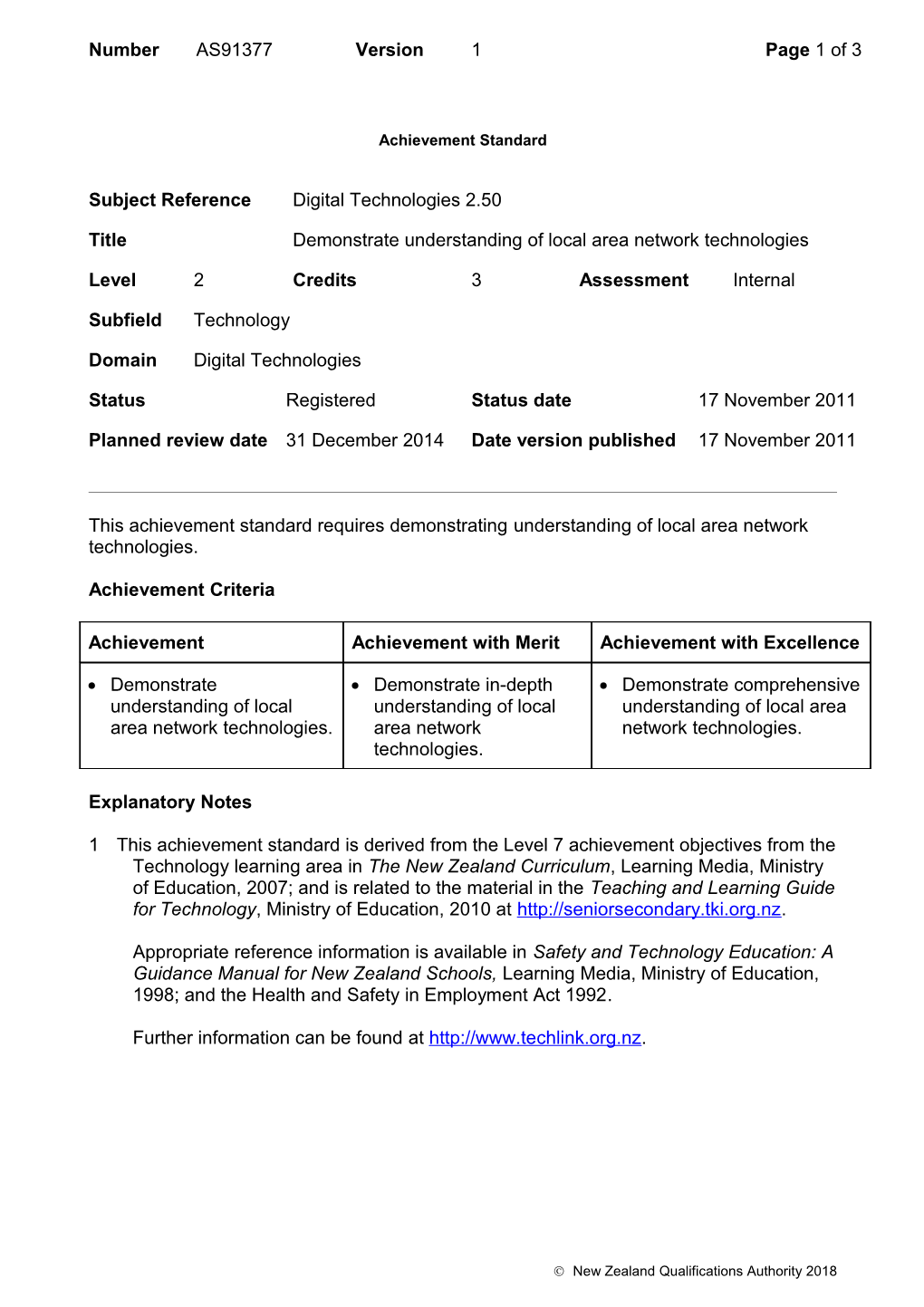 91377 Demonstrate Understanding of Local Area Network Technologies