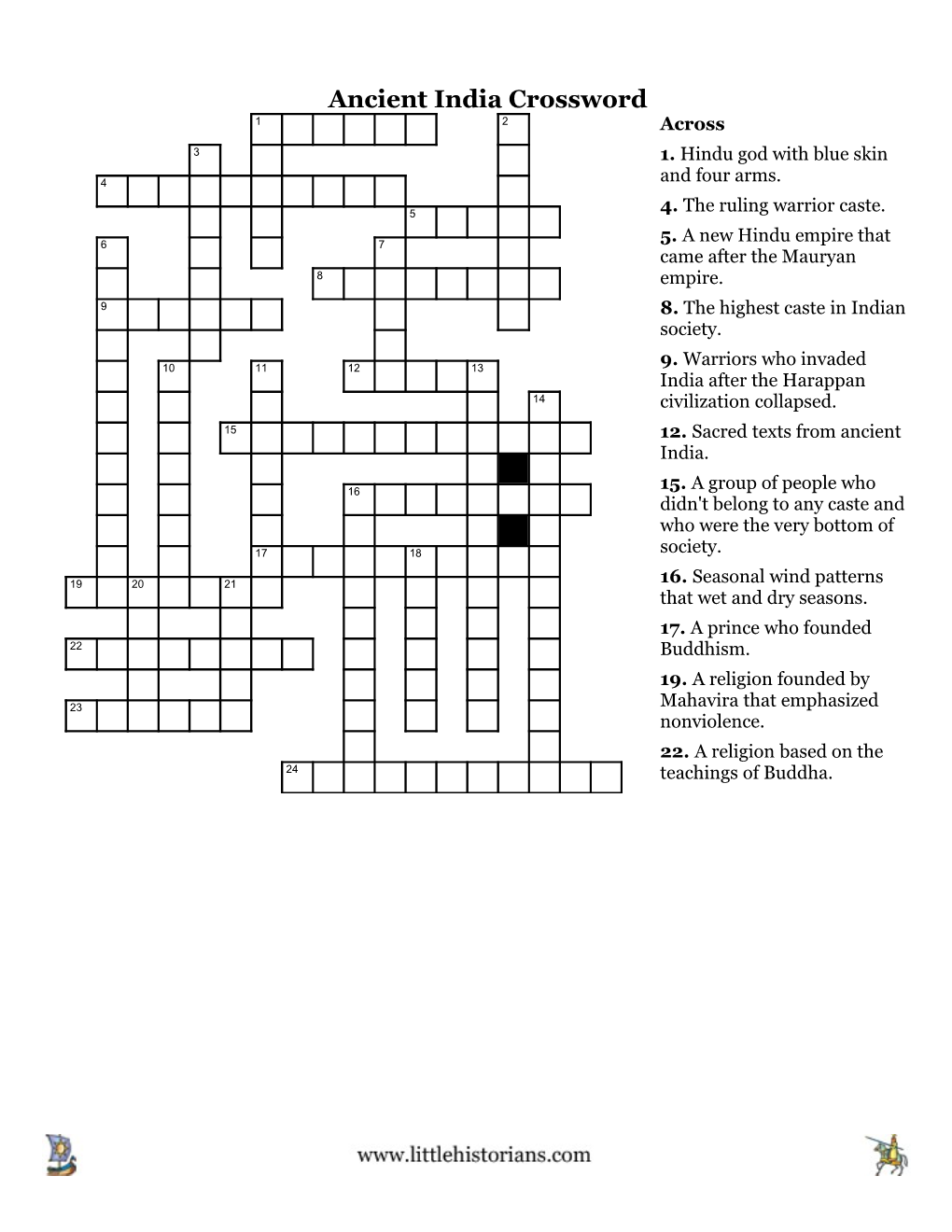 Ancient India Crossword