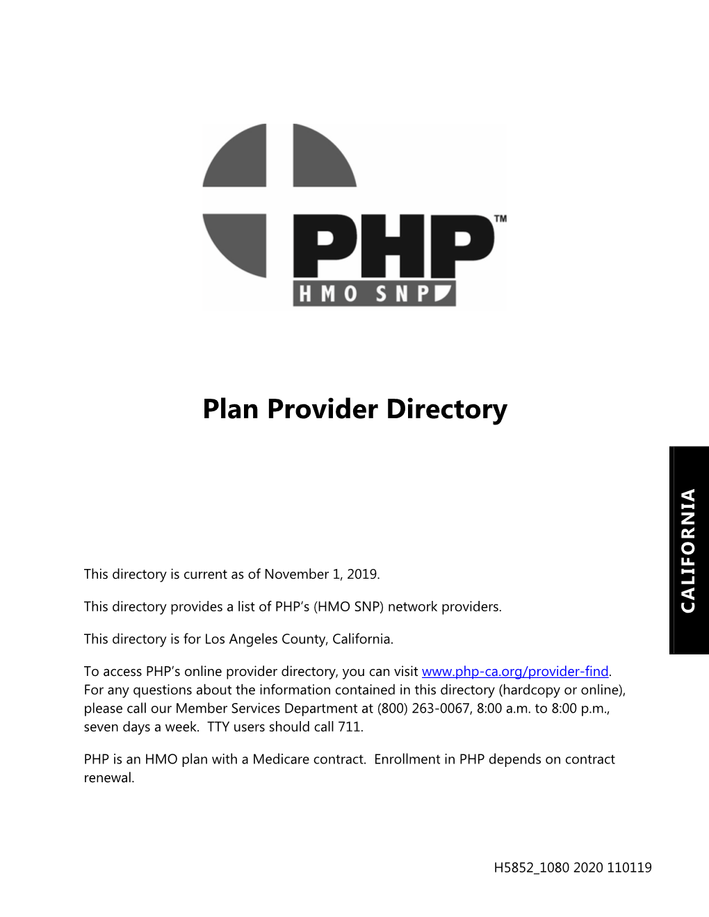 Plan Provider Directory