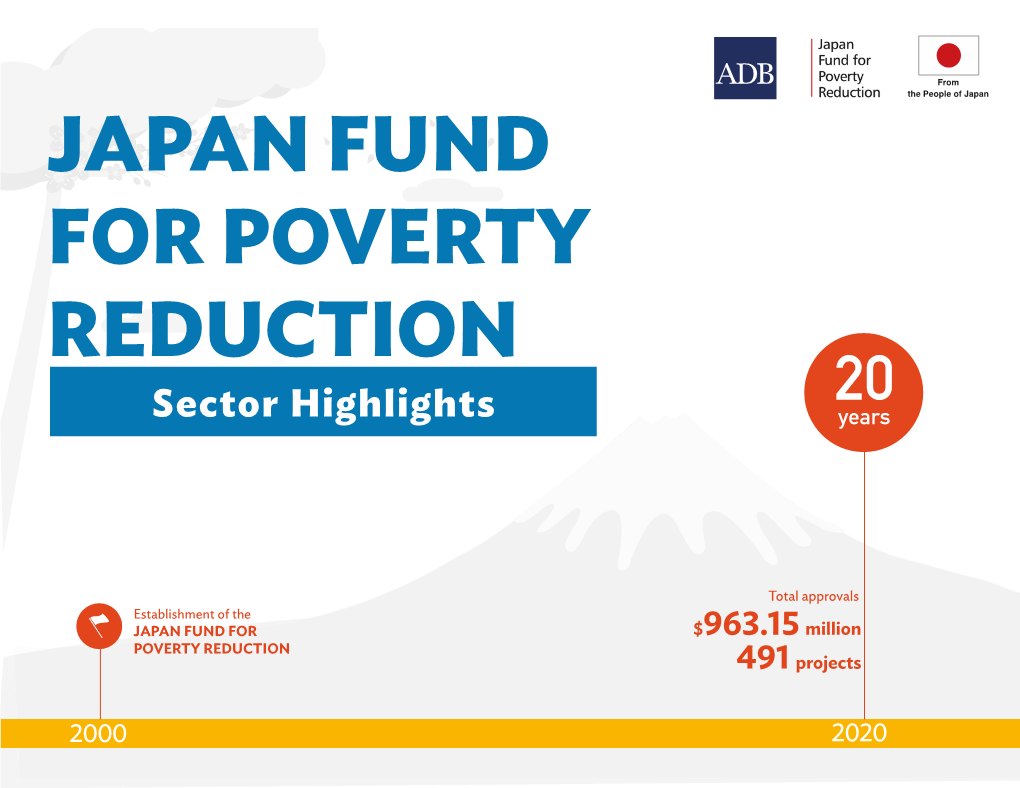 Sector Highlights of the Japan Fund for Poverty Reduction