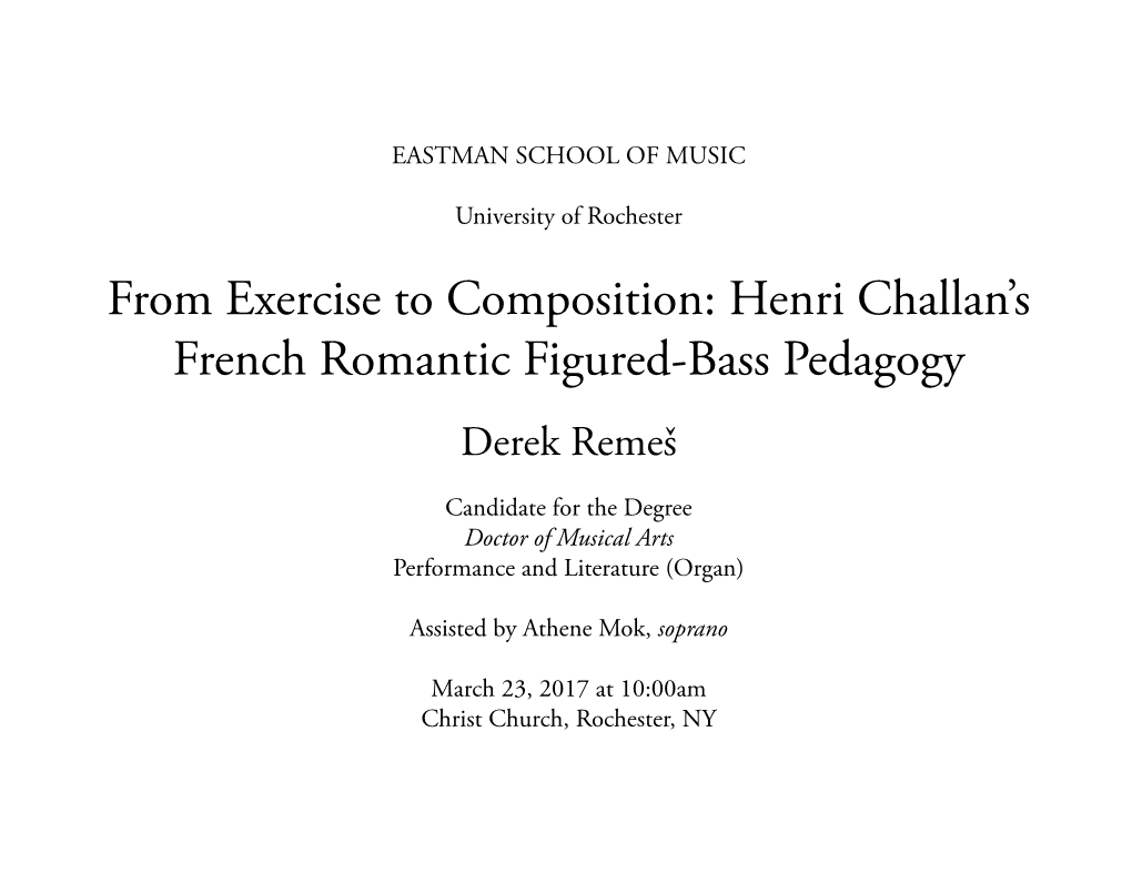 Henri Challan's French Romantic Figured-Bass Pedagogy