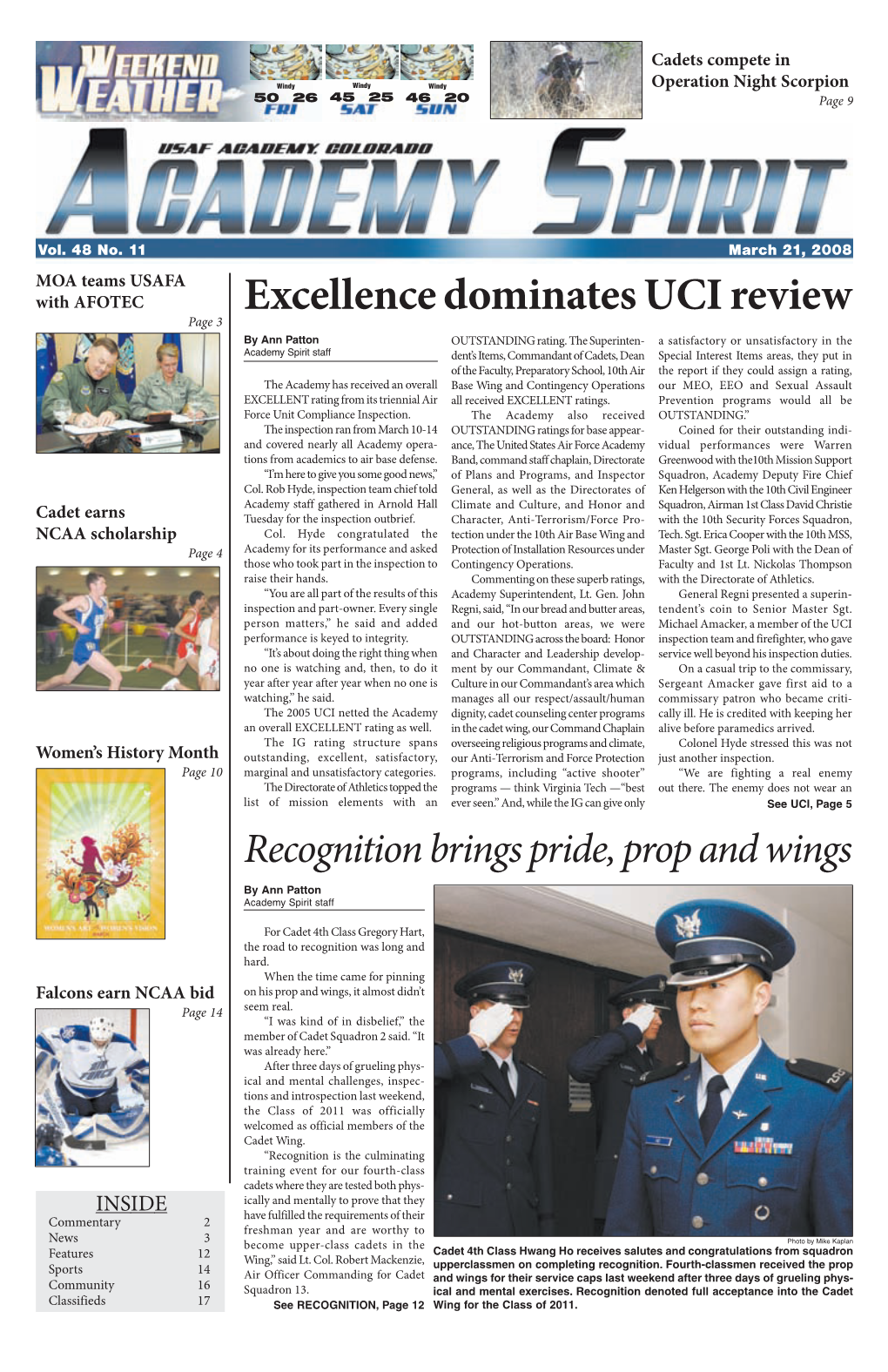 Excellence Dominates UCI Review Page 3 by Ann Patton OUTSTANDING Rating