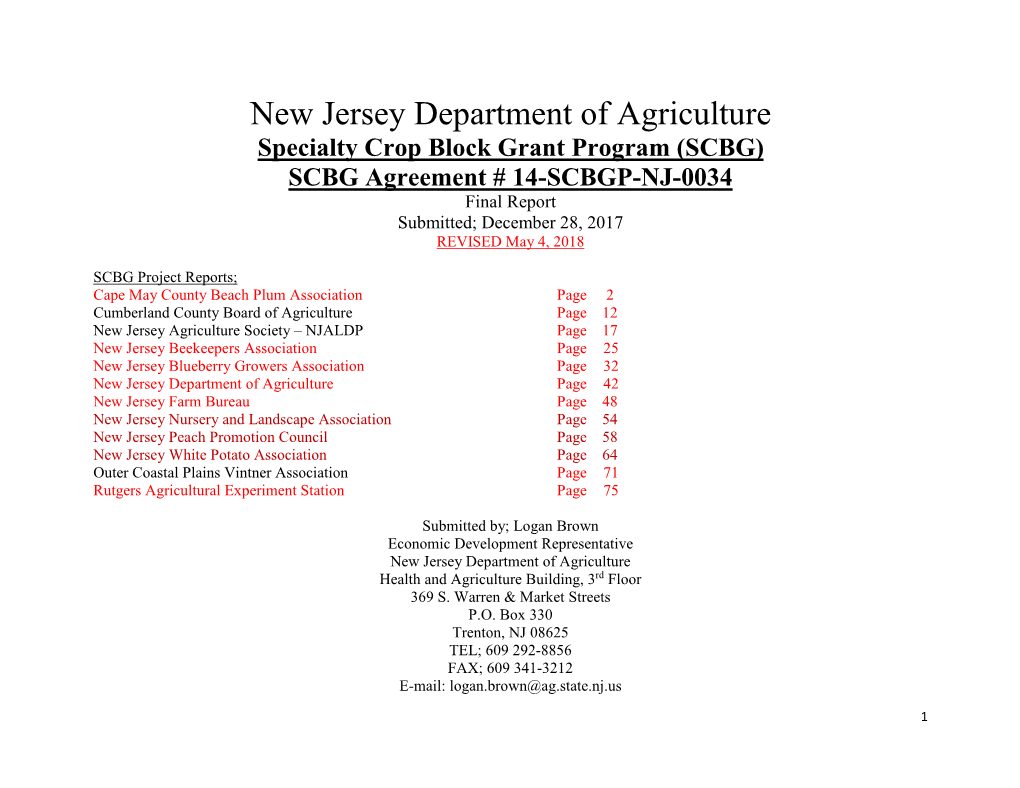 New Jersey Department of Agriculture