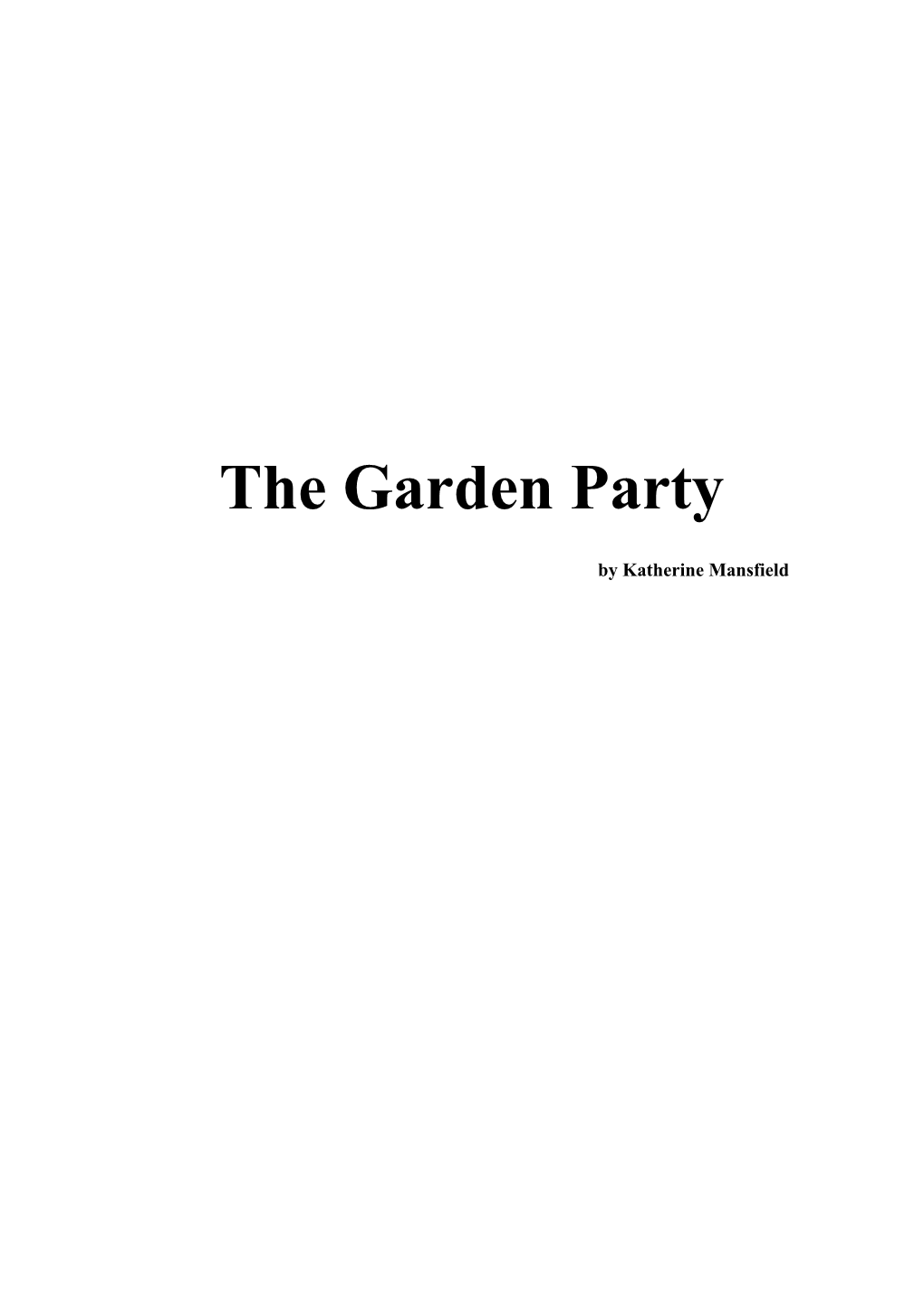 The Garden Party