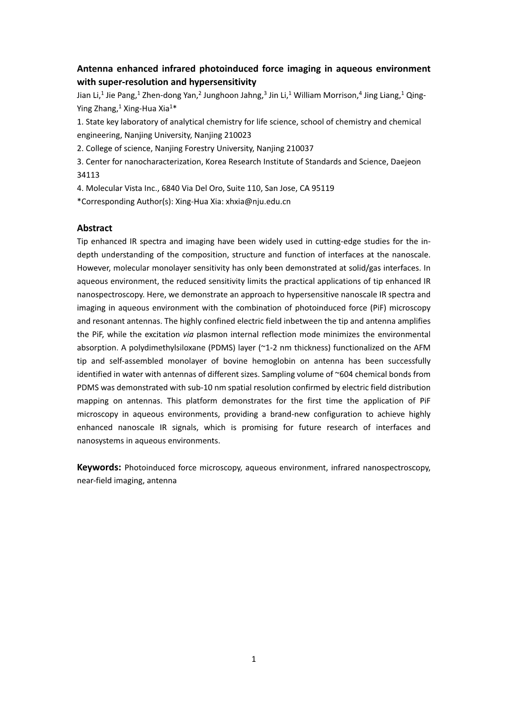 Antenna Enhancing Infrared Photoinduced Force Imaging In