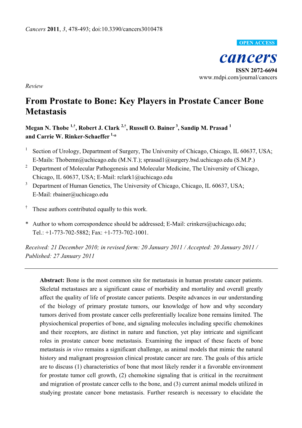 Key Players in Prostate Cancer Bone Metastasis