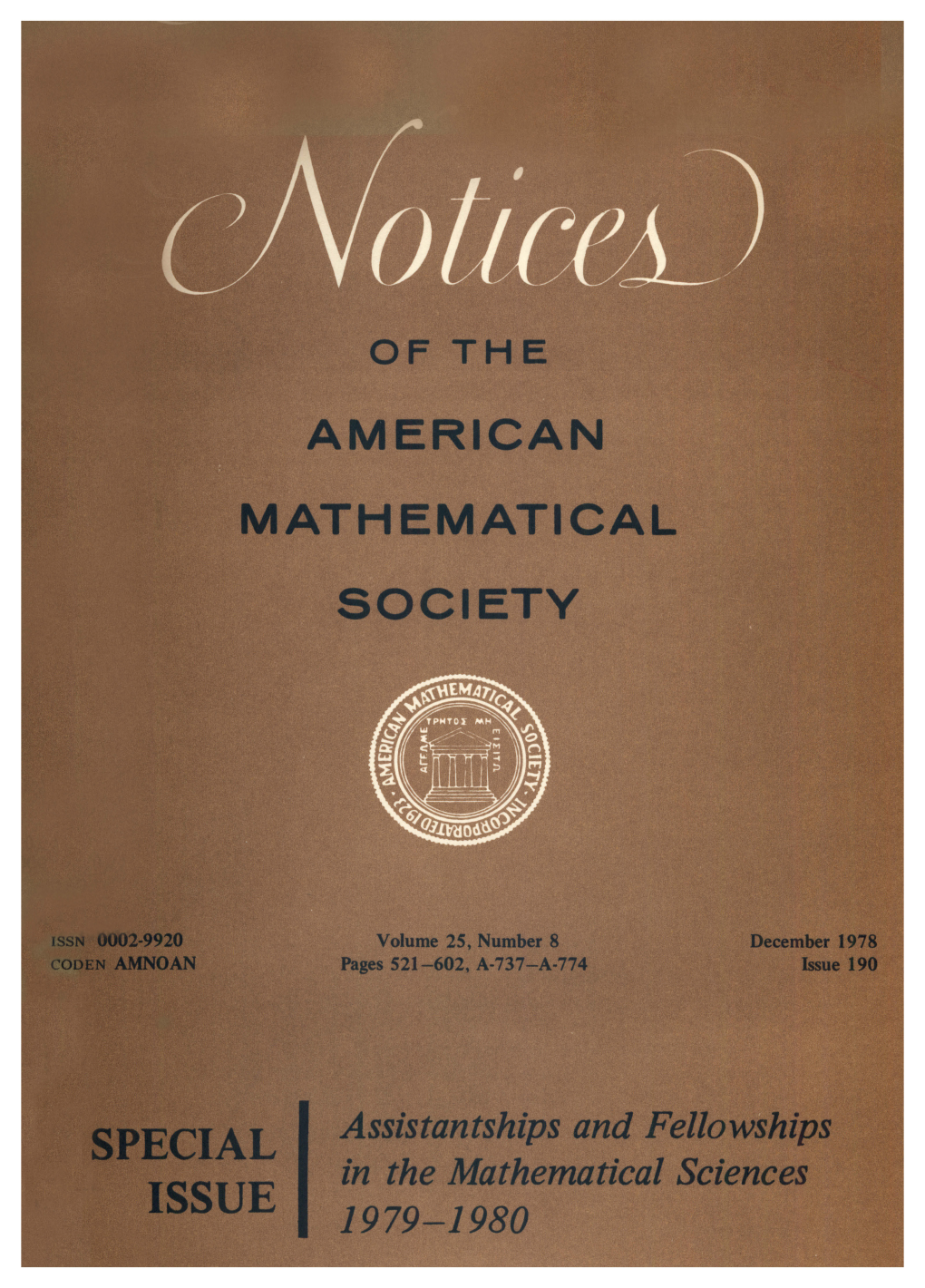 Notices of the American Mathematical Society