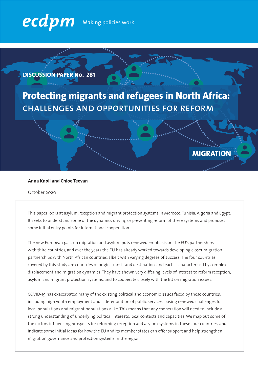 Protecting Migrants and Refugees in North Africa: Challenges and Opportunities for Reform