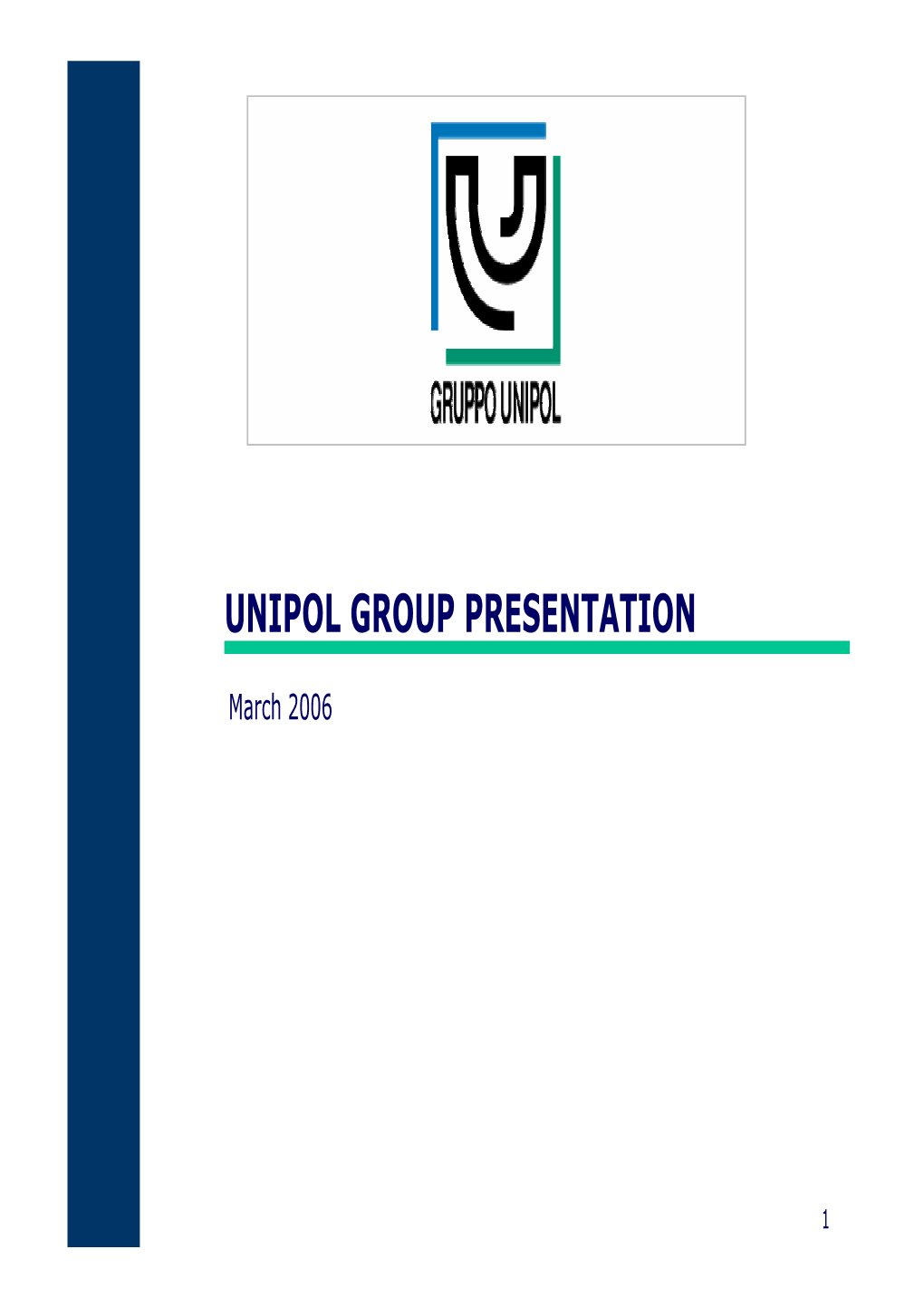 Unipol Group Presentation