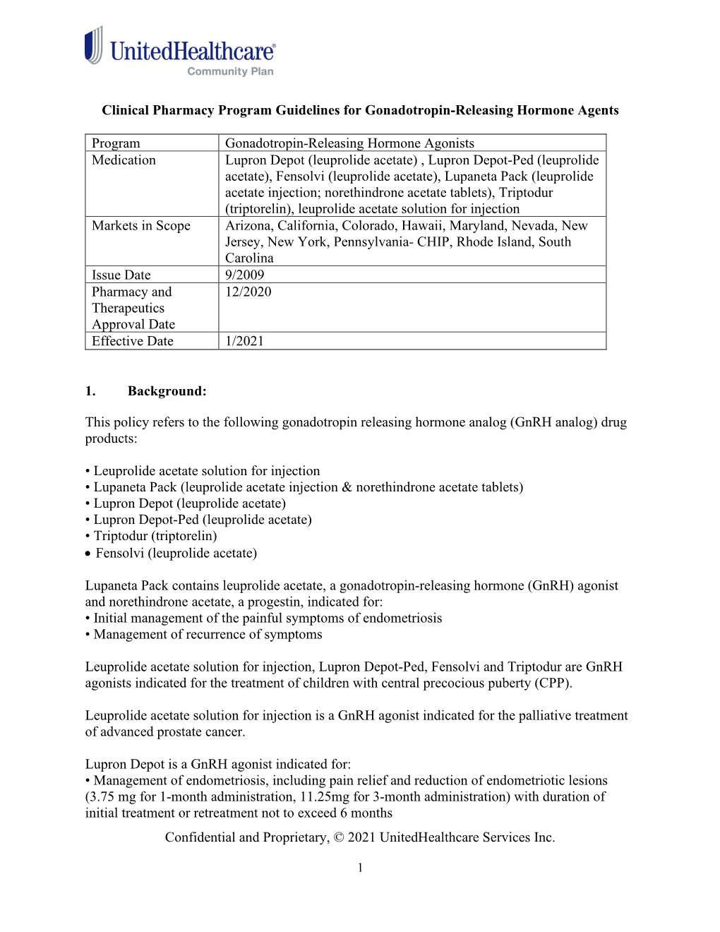 Gonadotropin-Releasing Hormone Agonists