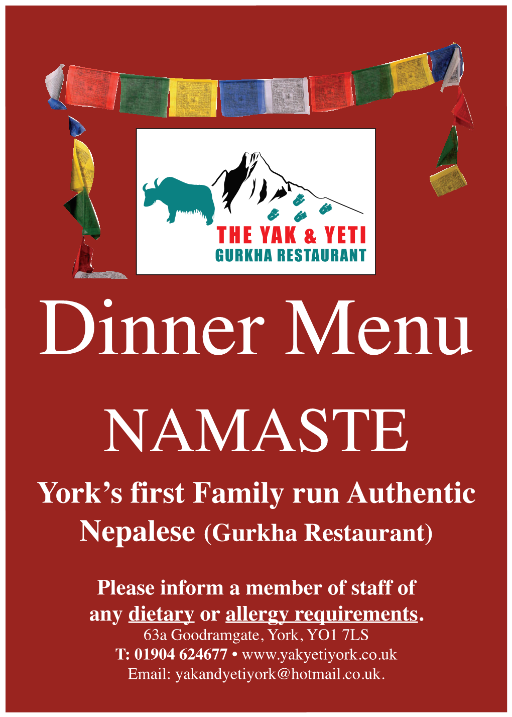 York's First Family Run Authentic Nepalese
