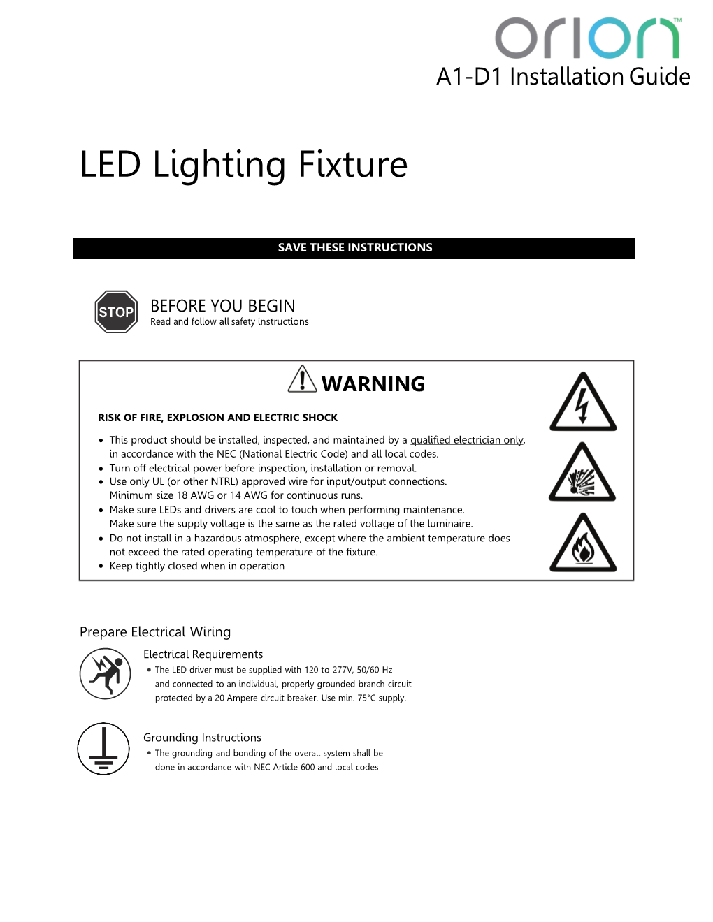 LED Lighting Fixture