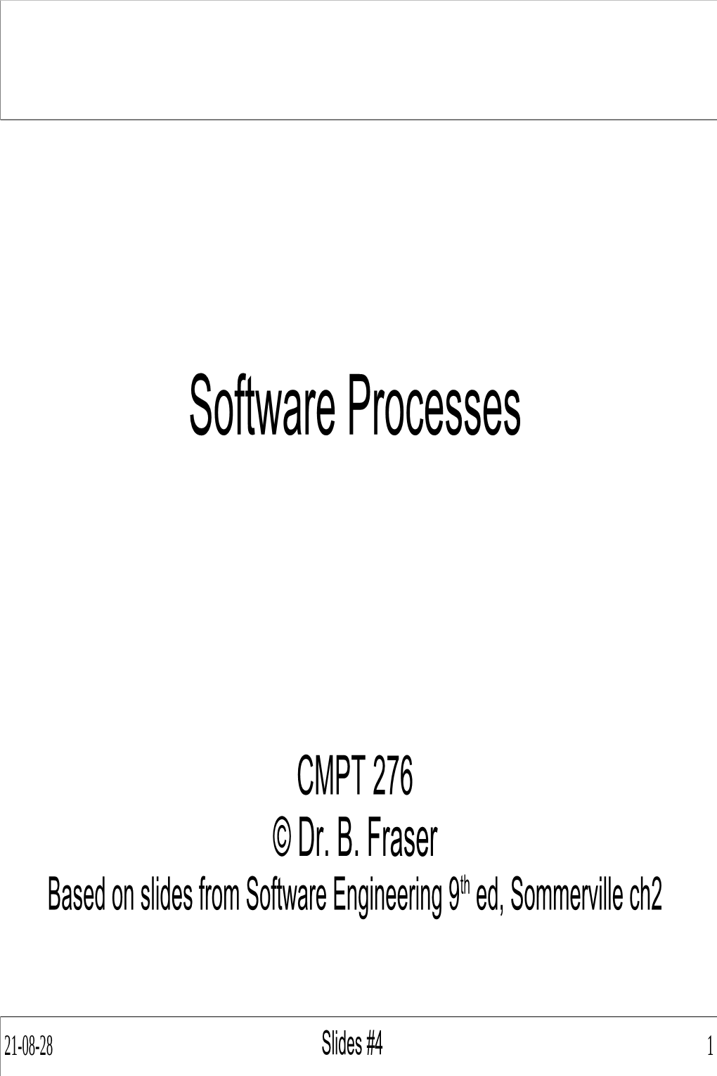 Software Processes