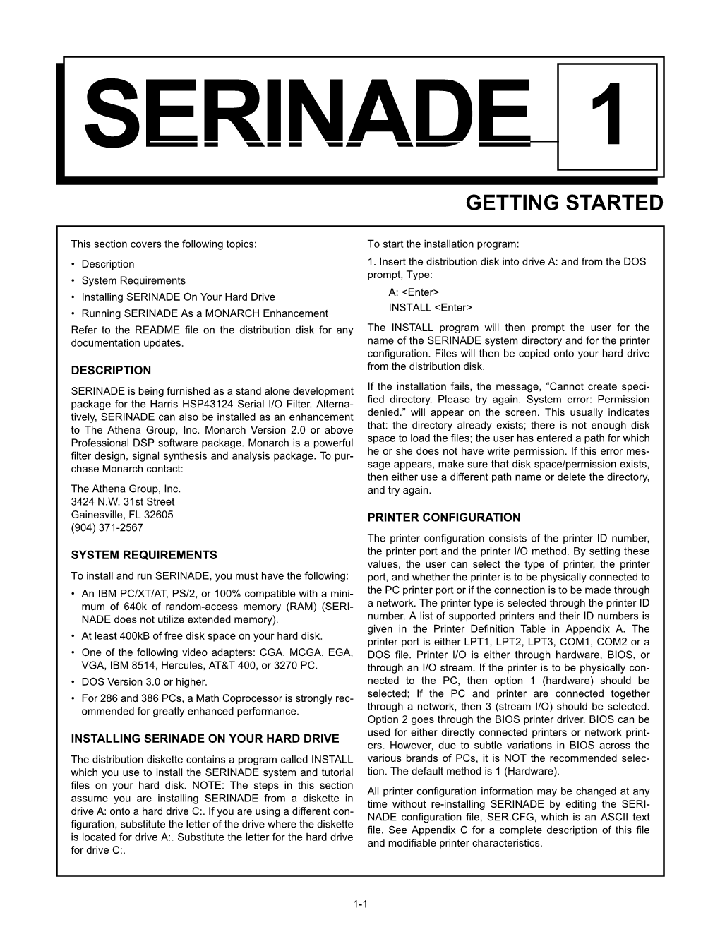 HSP43124 Serinade License and Tutorial