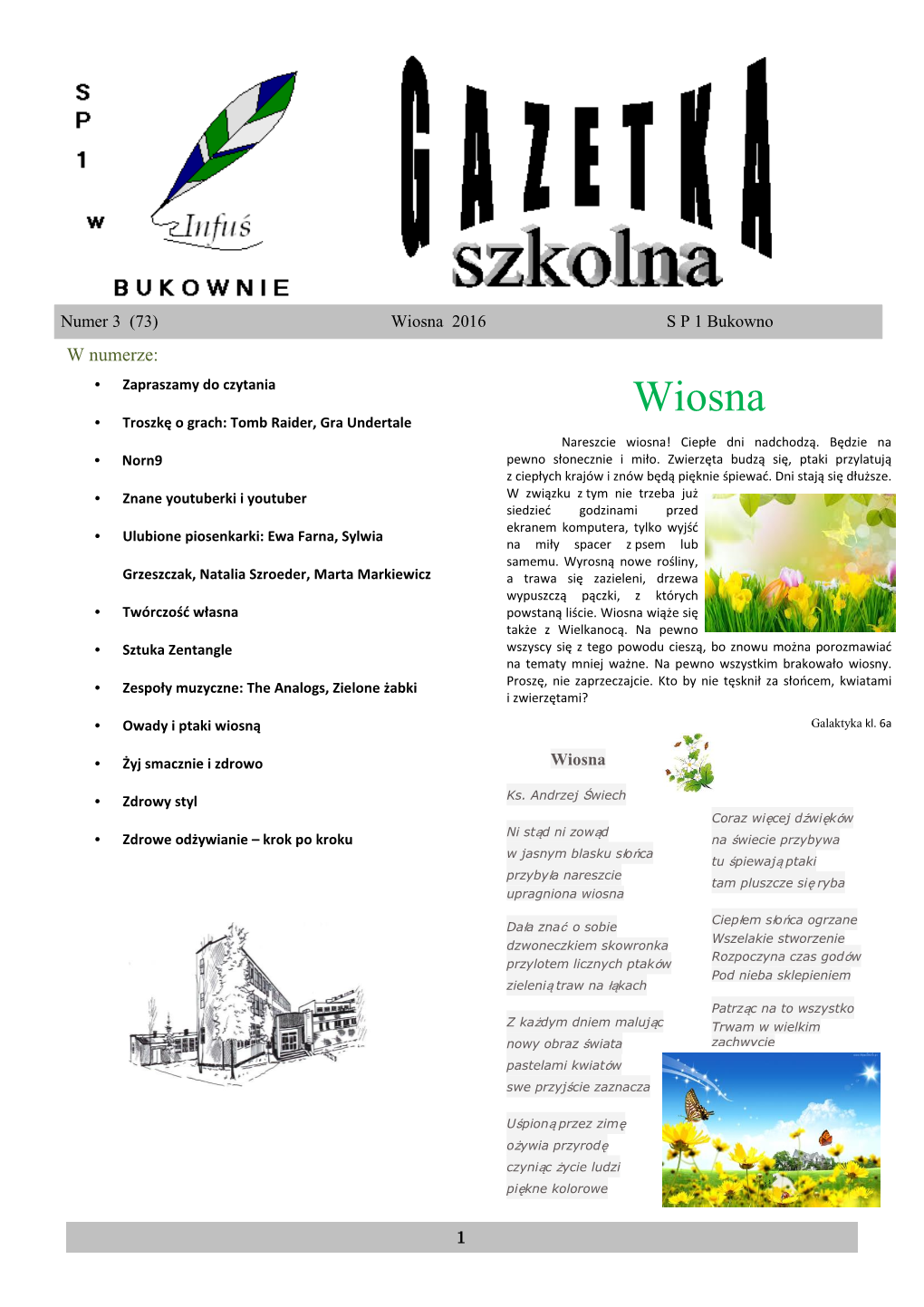 Wiosna 2016 S P 1 Bukowno