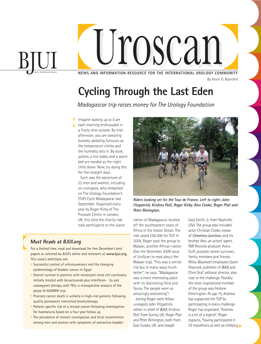 Cycling Through the Last Eden Madagascar Trip Raises Money for the Urology Foundation