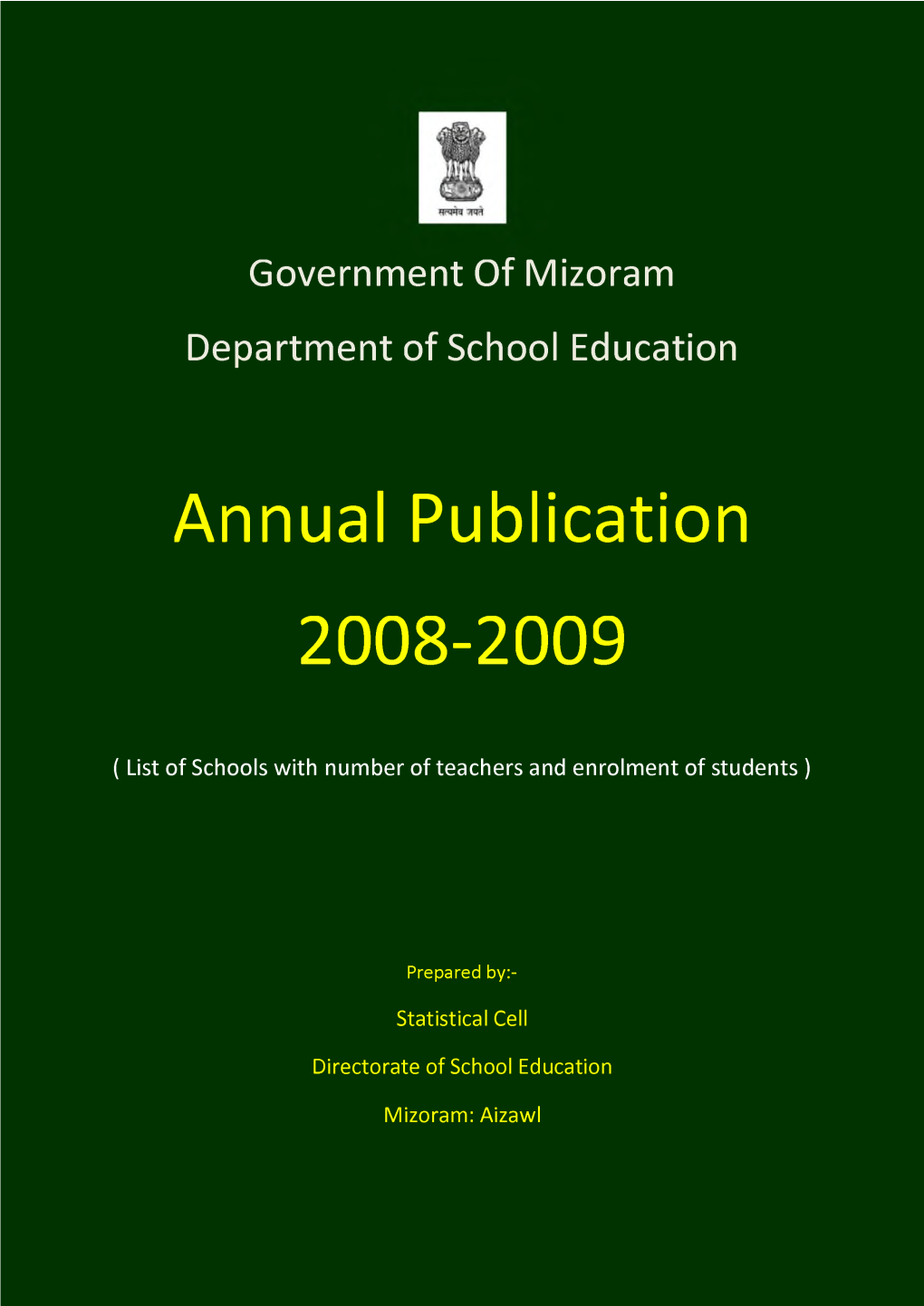 Government of Mizoram Department of School