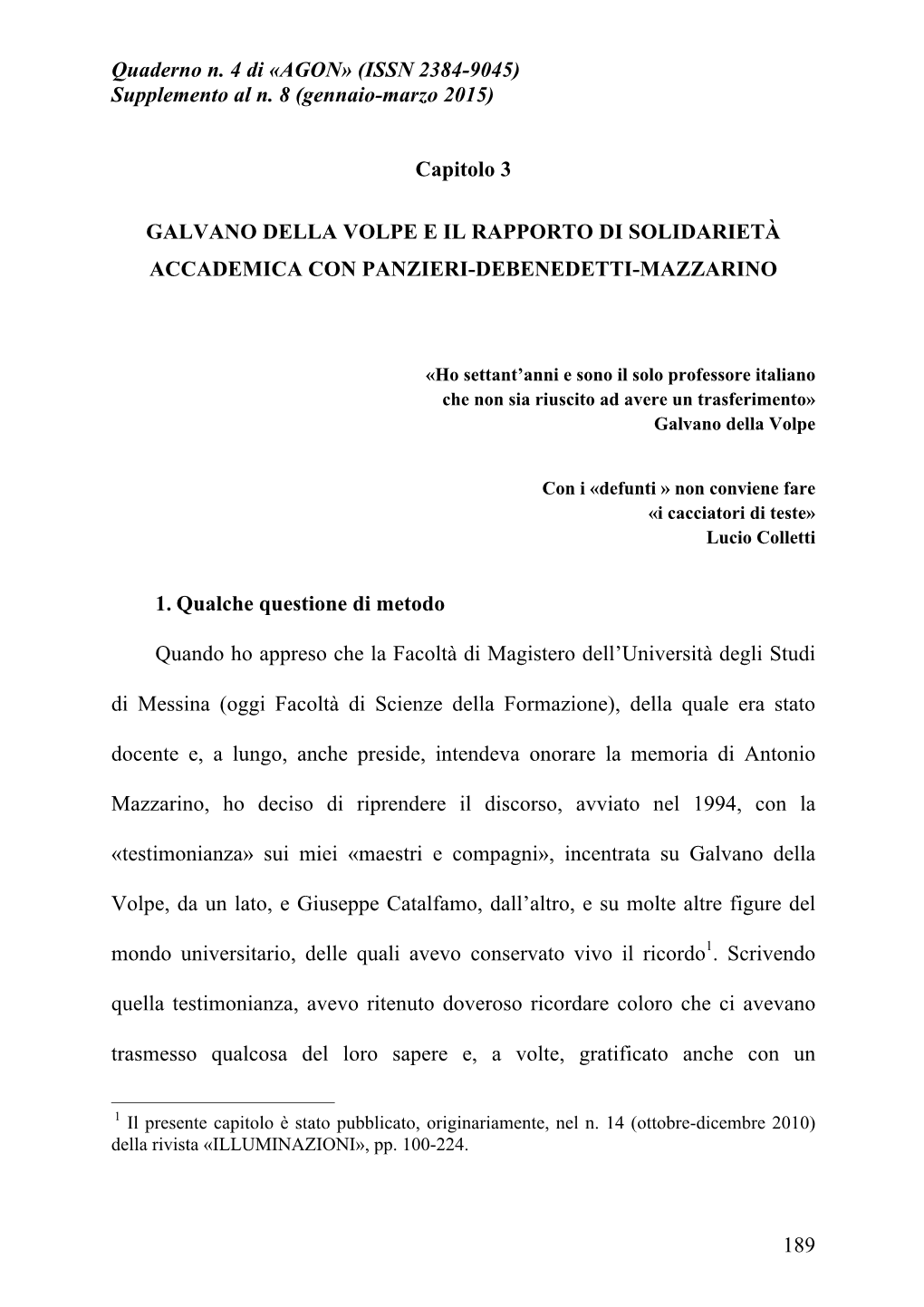 VIOLI 1104. Cap. 3. Della Volpe